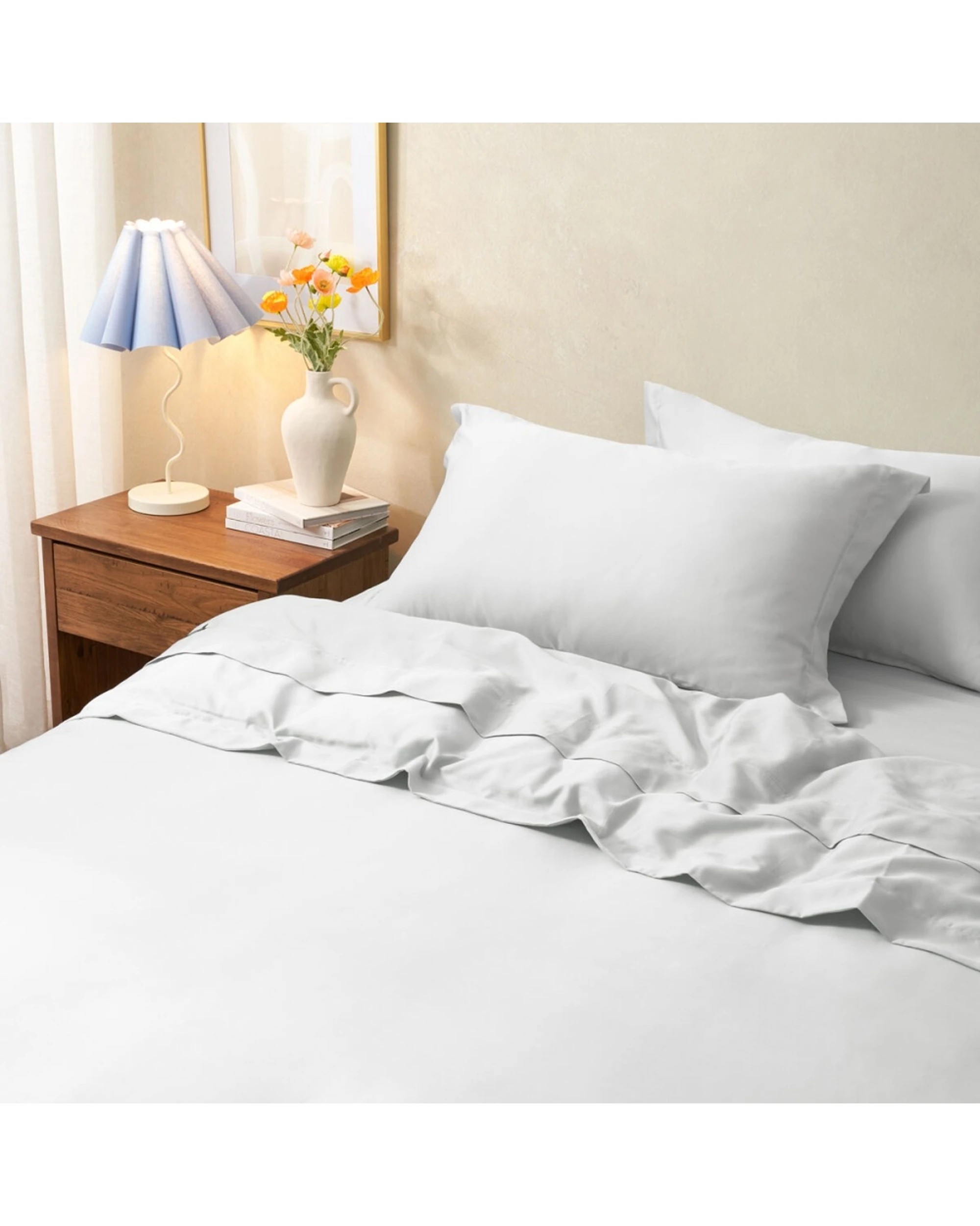 1 Sheraton Luxury Maison 1000TC Cotton Bed Quilt Cover Set King - White, 1 of 3