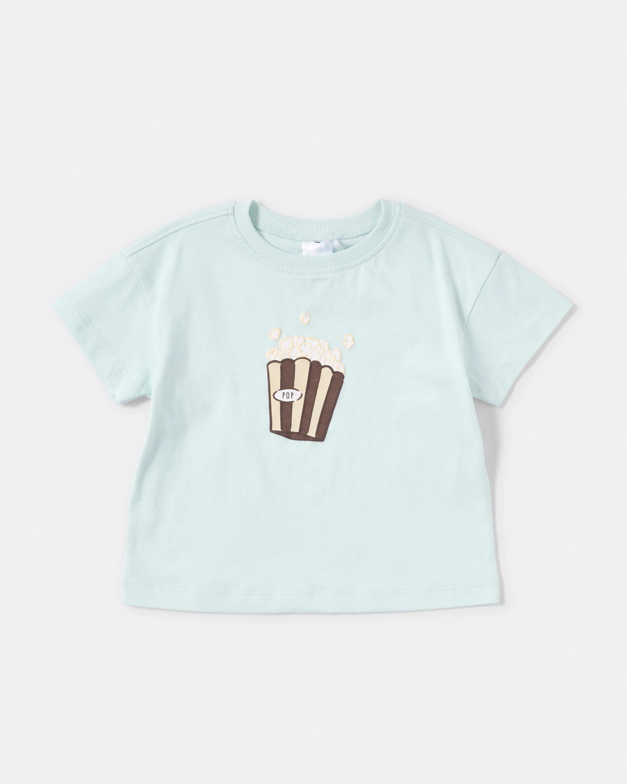 5 3 Pack Short Sleeve Print T-shirt Grn Popcrn, 5 of 8