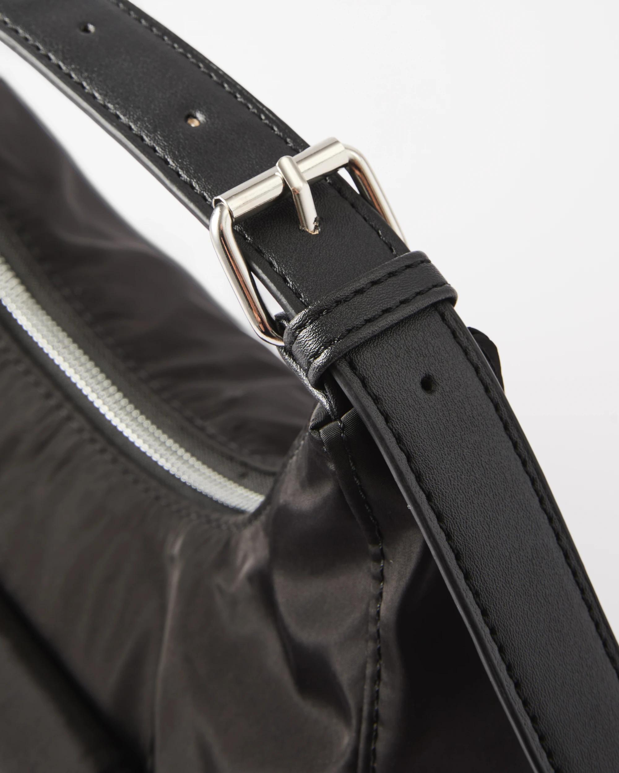 4 Nylon Pocket Crossbody Bag Black, 4 of 7