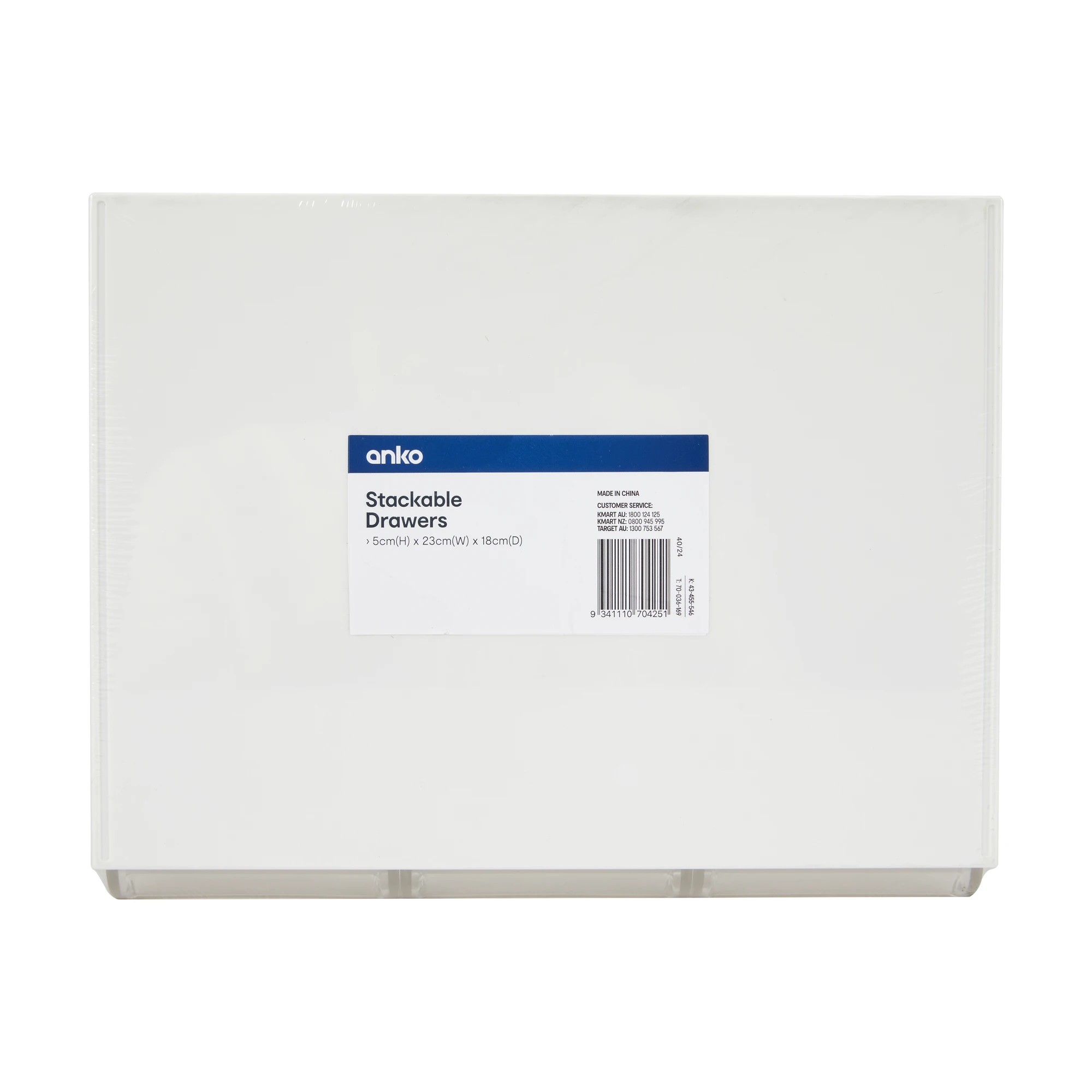 8 Stackable Drawers - White, 8 of 8