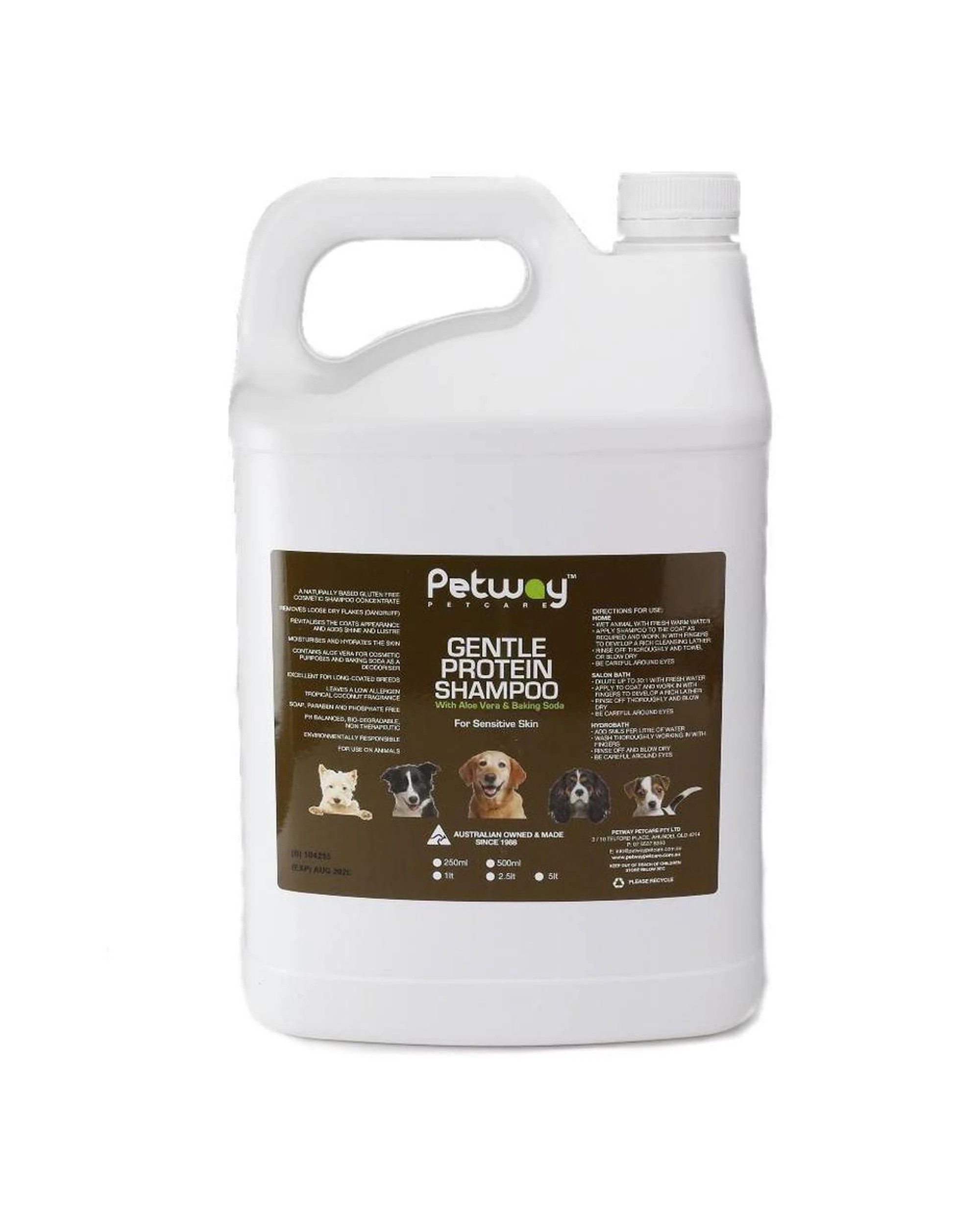 1 Petway Petcare Gentle Protein Dog Grooming Shampoo 5L, 1 of 1