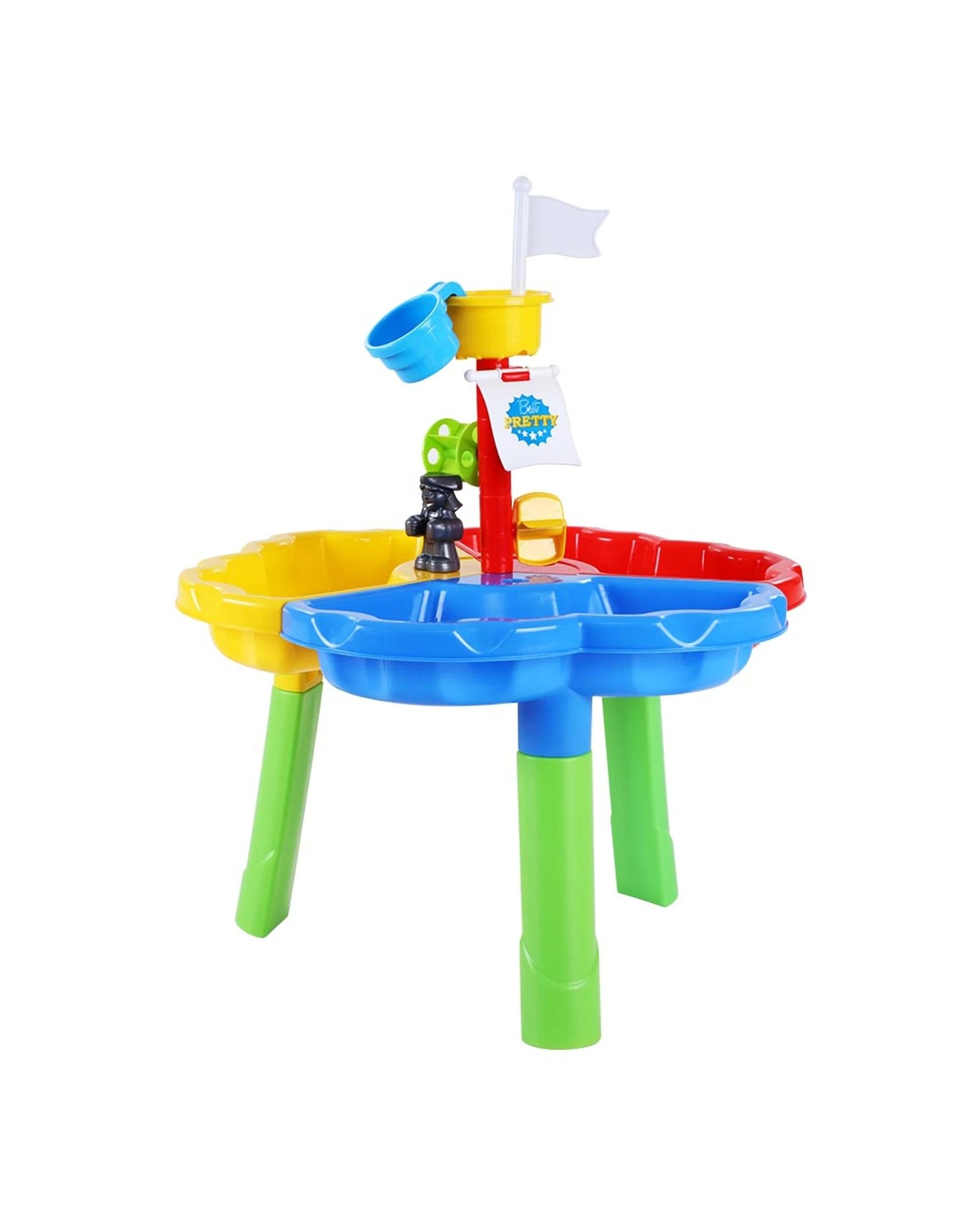 3 Keezi Kids Sandpit Pretend Play Set Outdoor Sand Water Table Beach Toy - Multi, 3 of 6