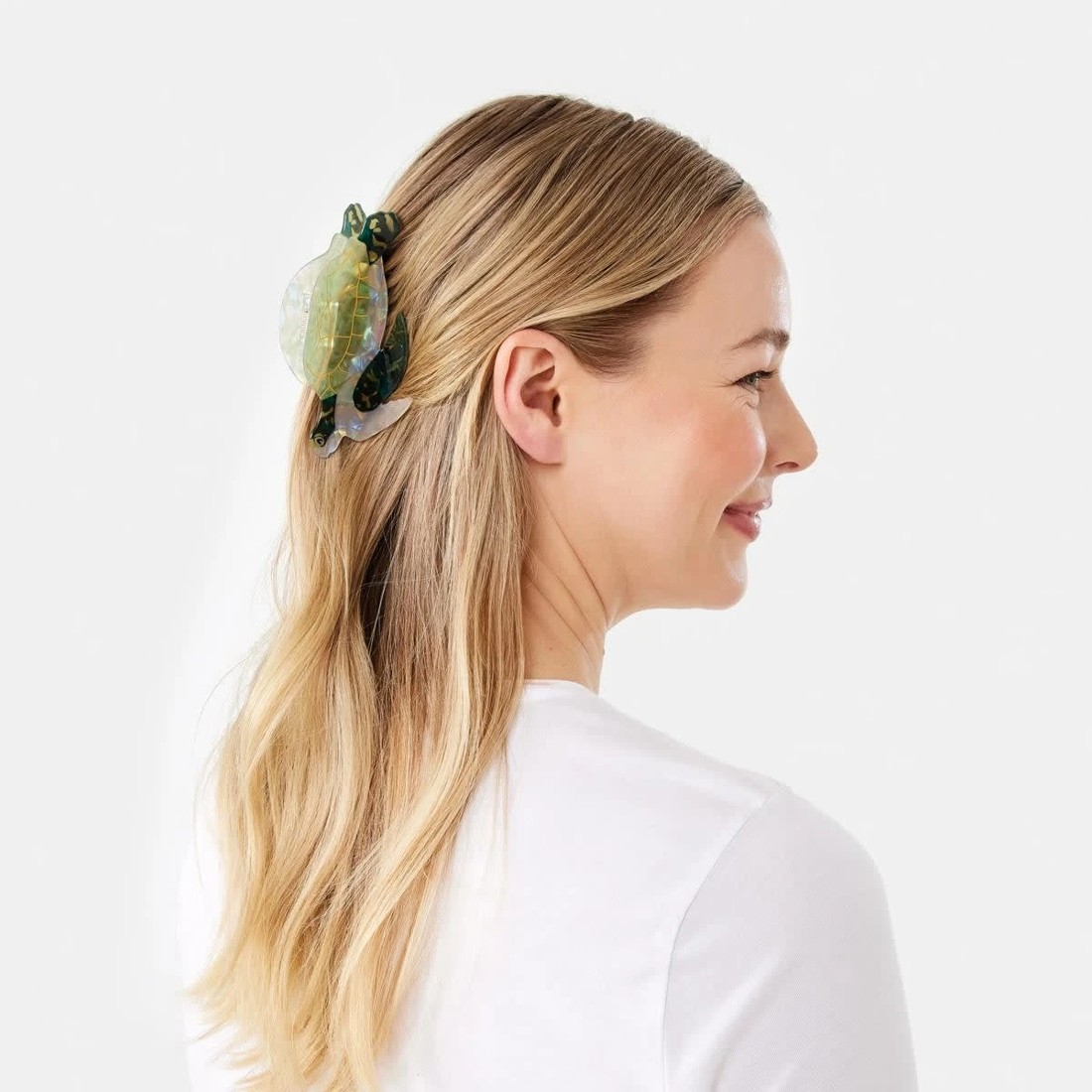 3 Green Novelty Tortoise Claw Hair Clip, 3 of 4