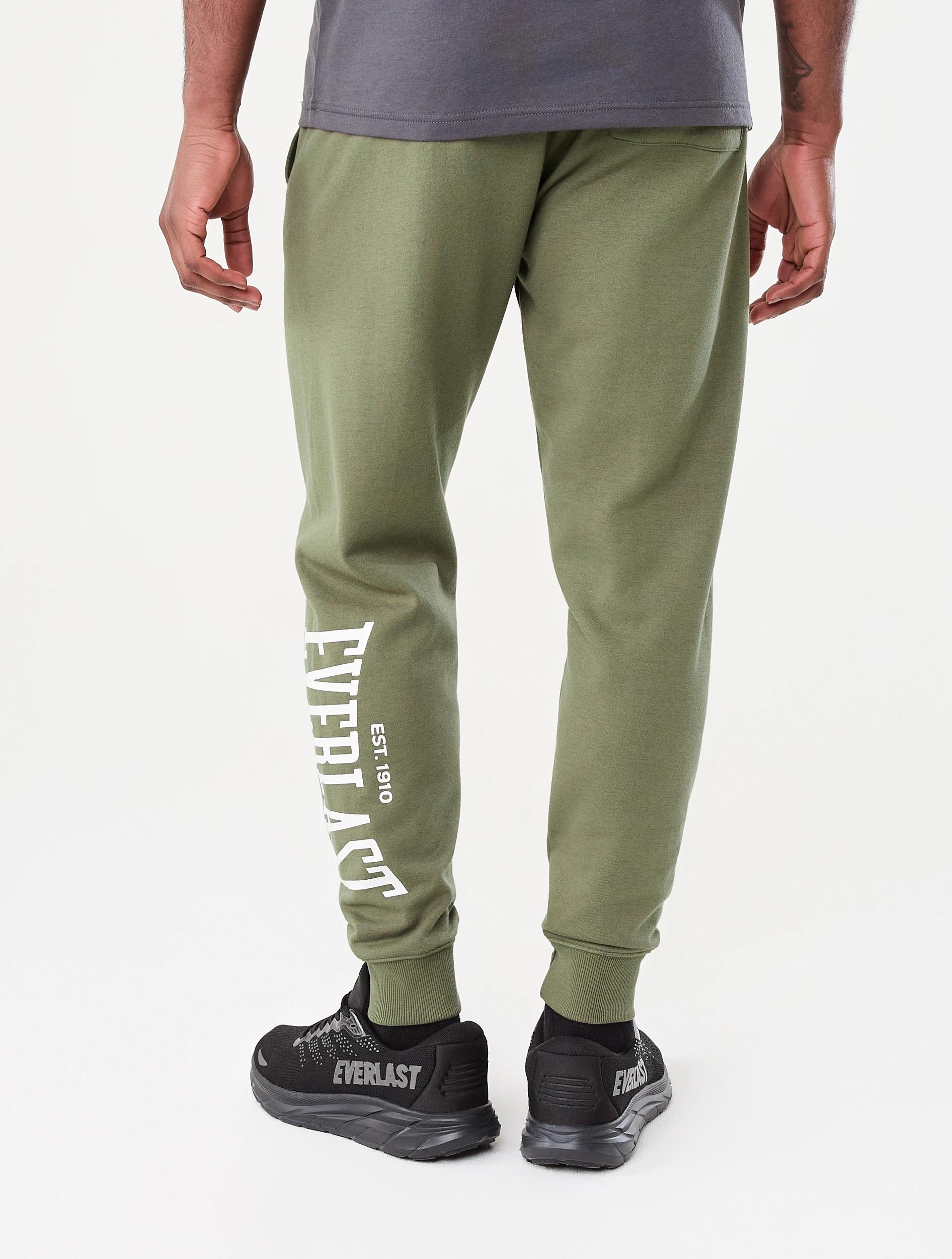 3 Everlast Mens Block Trackpants Olive, 3 of 7