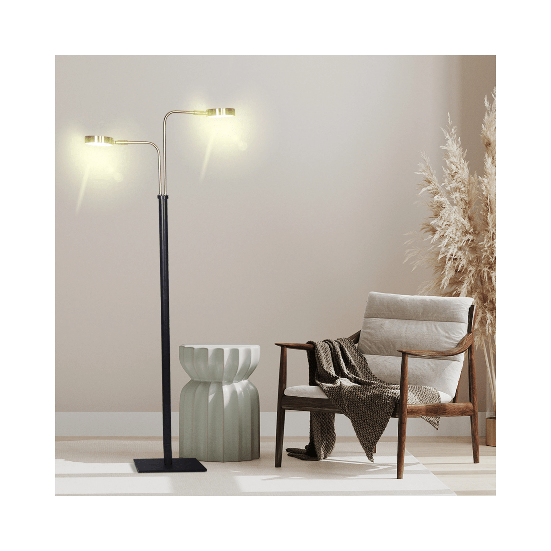 9 Sarantino LED Metal Floor Lamp, 9 of 9