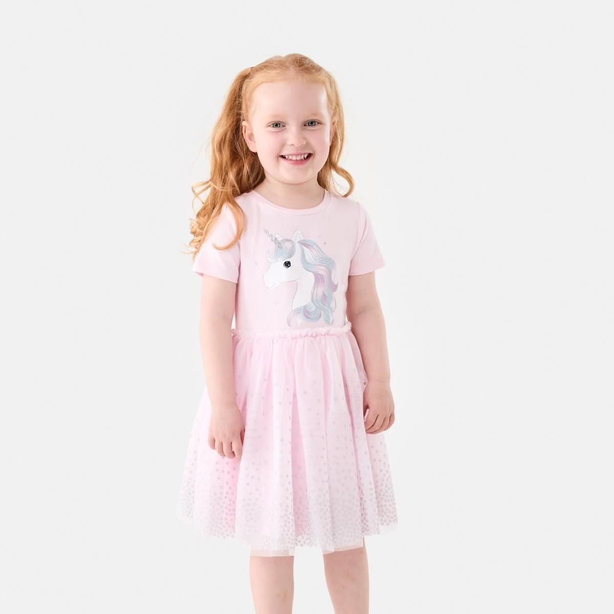 1 Short Sleeve Tutu Dress SHIMMER UNICORN BALLERINA, 1 of 8