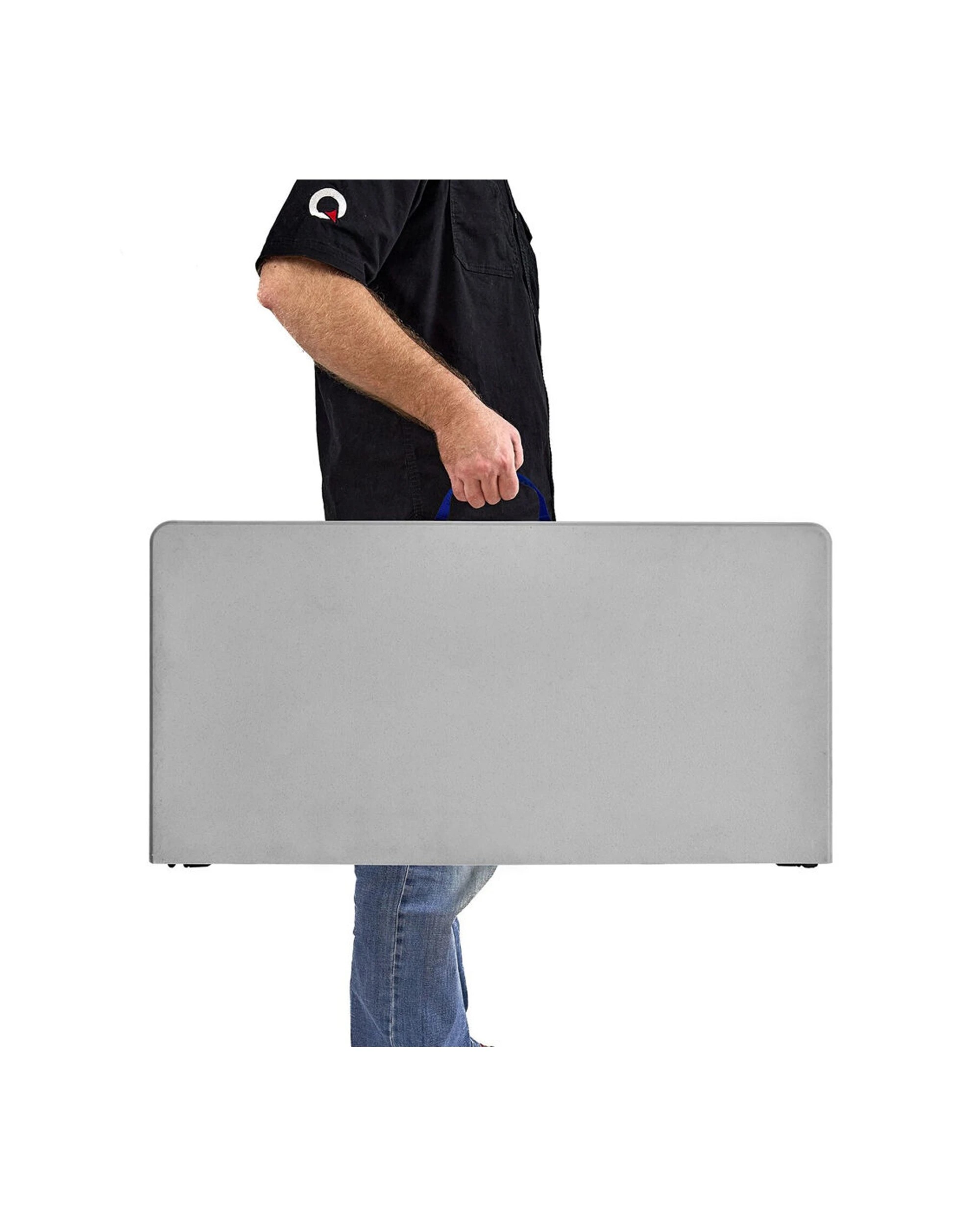 2 Quest Versalite 86 Square Multi Height Table Folding With Carry Handle - Grey, 2 of 7