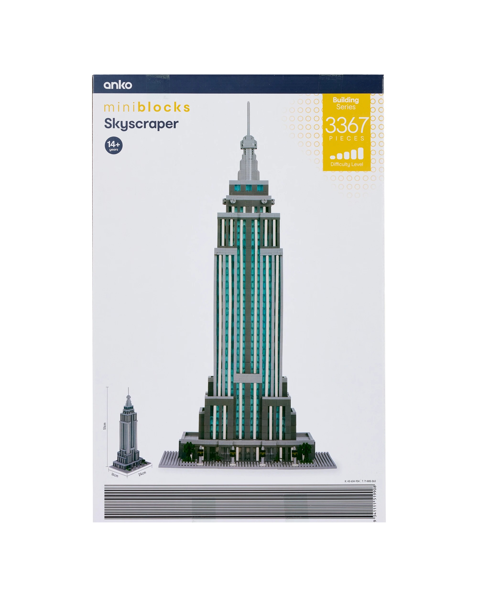 4 3367 Piece Mini Blocks Building Series: Skyscraper, 4 of 4