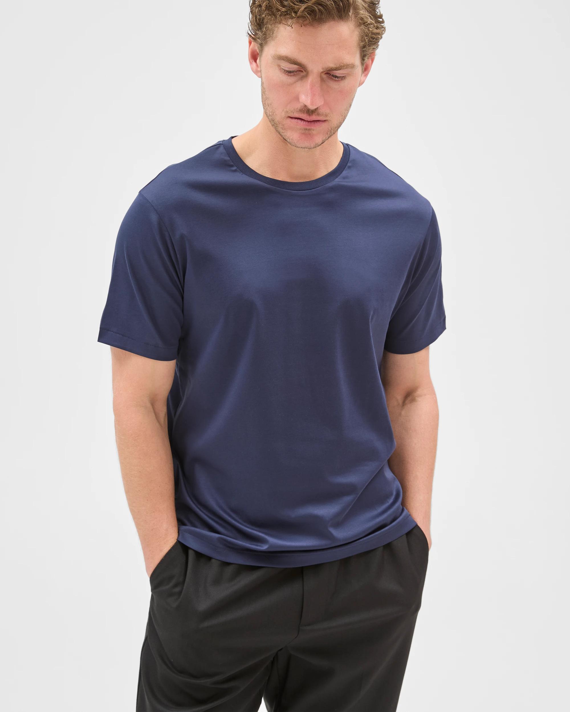 4 Preview Australian Cotton Interlock T-Shirt NAVY, 4 of 7