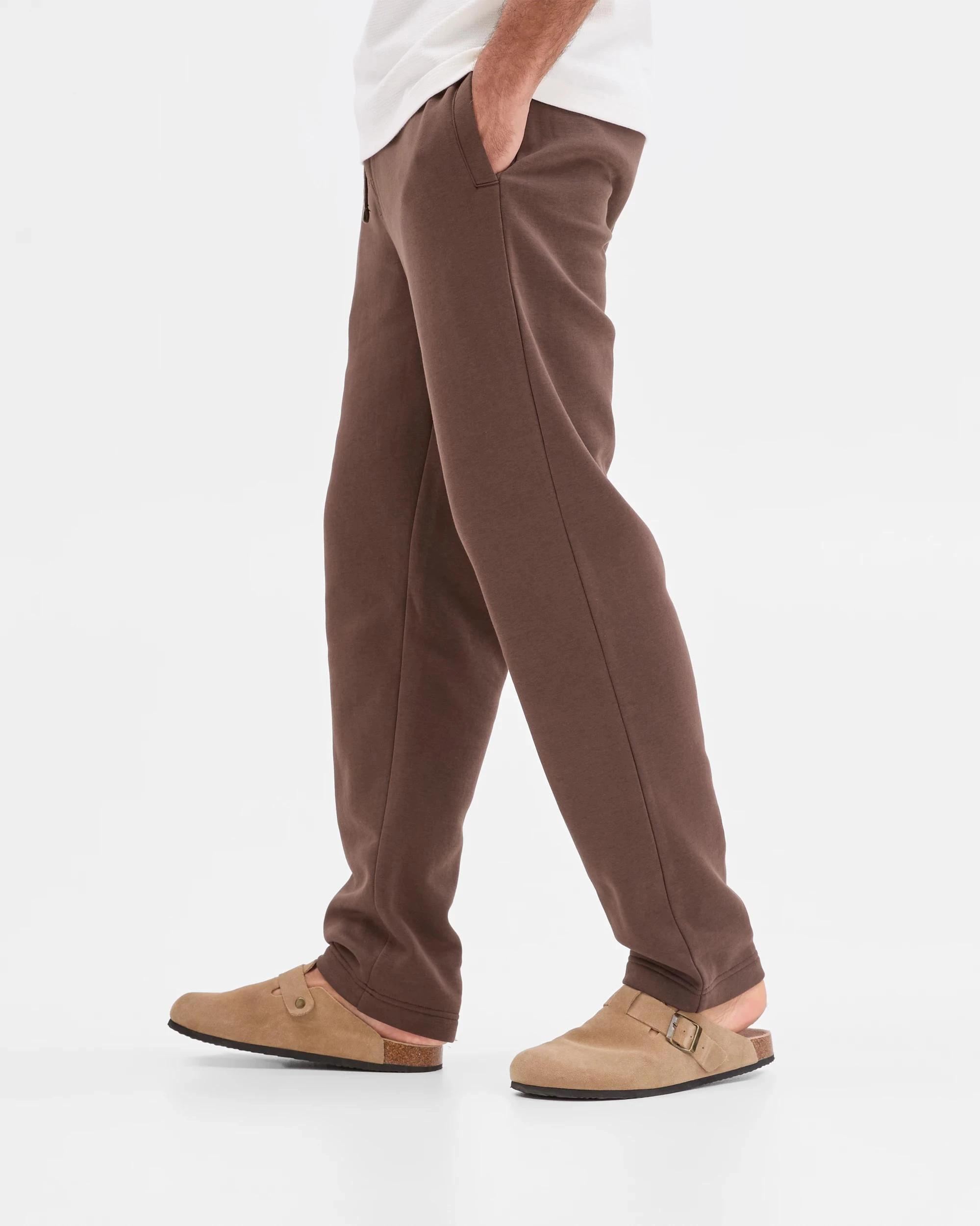 4 Target Man Australian Cotton Blend Uncuffed Trackpants CHOCOLATE, 4 of 7