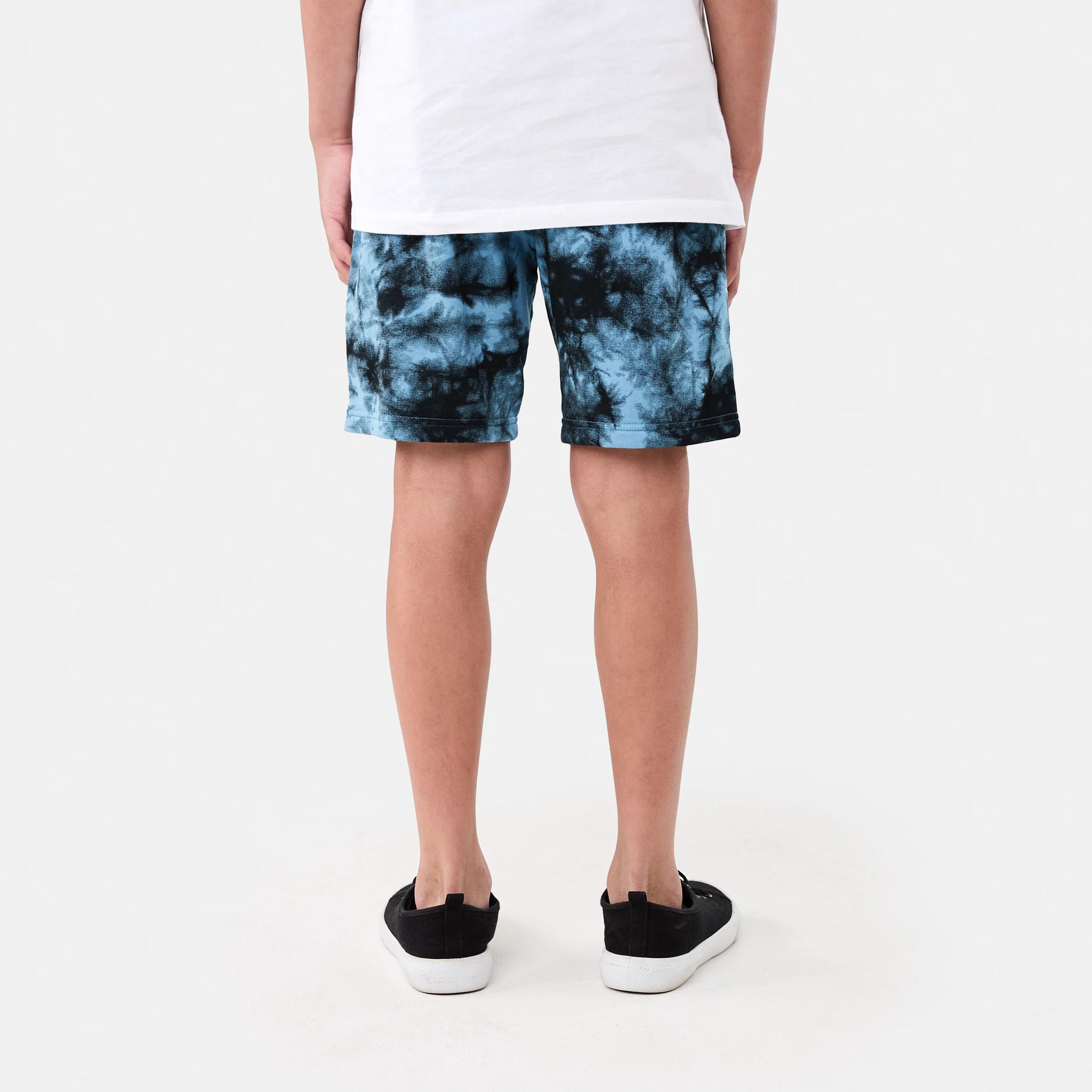 2 Printed Knit Shorts TIE DYE FADED DENIM, 2 of 6