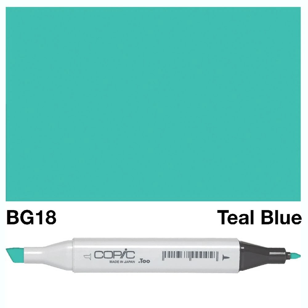 3 Copic Classic Original Dual Nib Marker BG18 Teal Blue, 3 of 3
