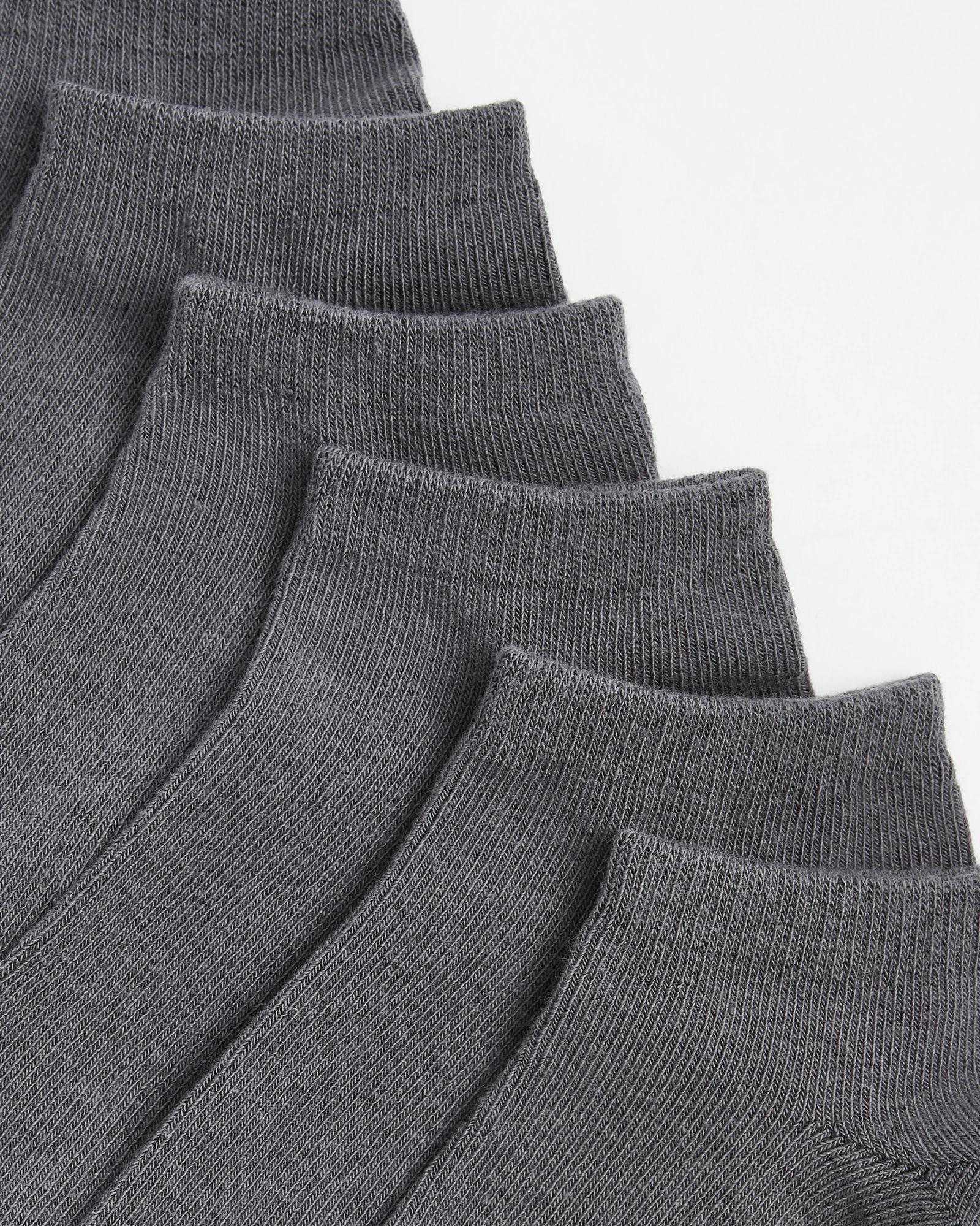 2 Kids School Low Cut Socks 6 Pack - Maxx GREY, 2 of 3