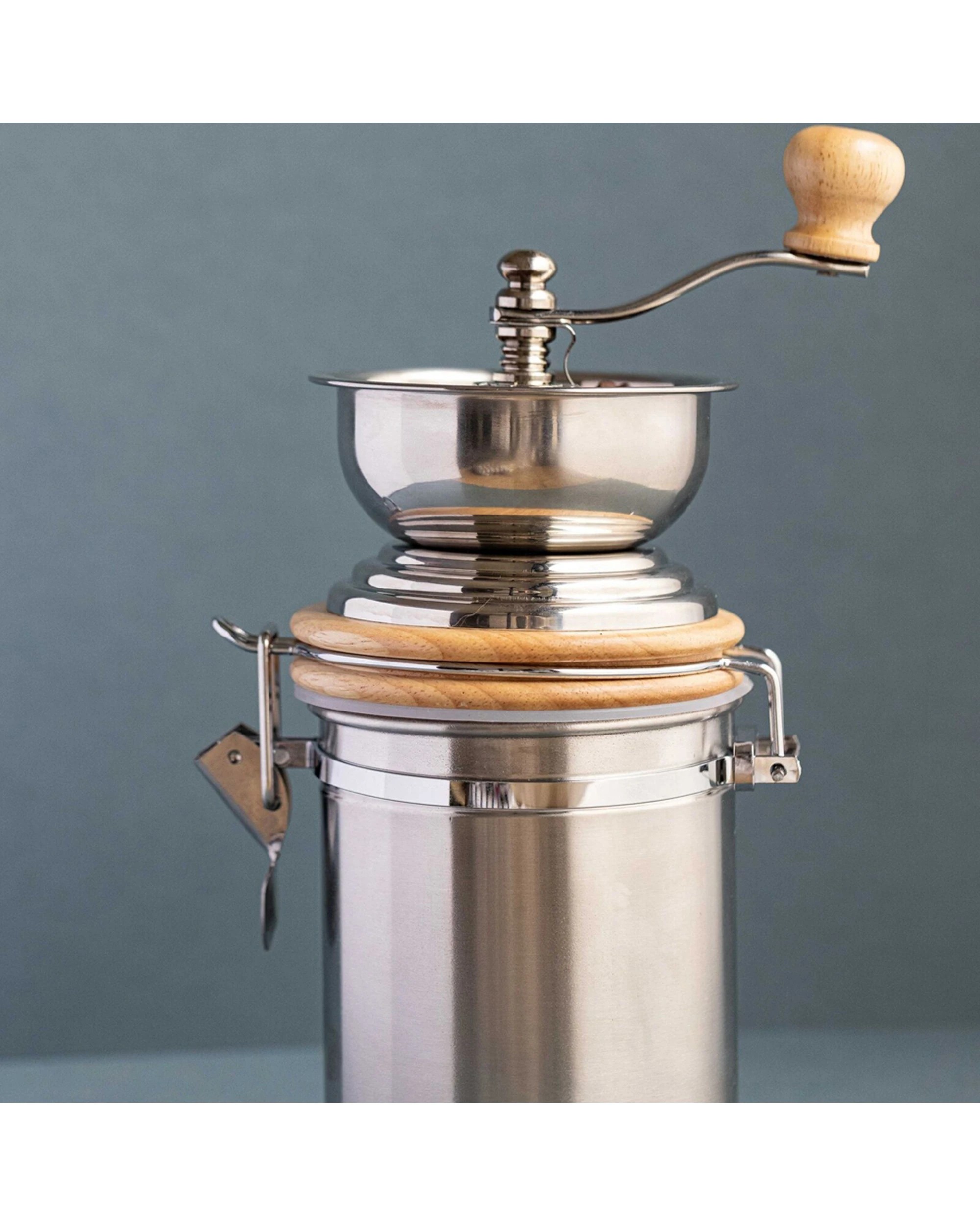 8 La Cafetiere Manual Stainless Steel Coffee Grinder Adjustable Settings - Silver, 8 of 8