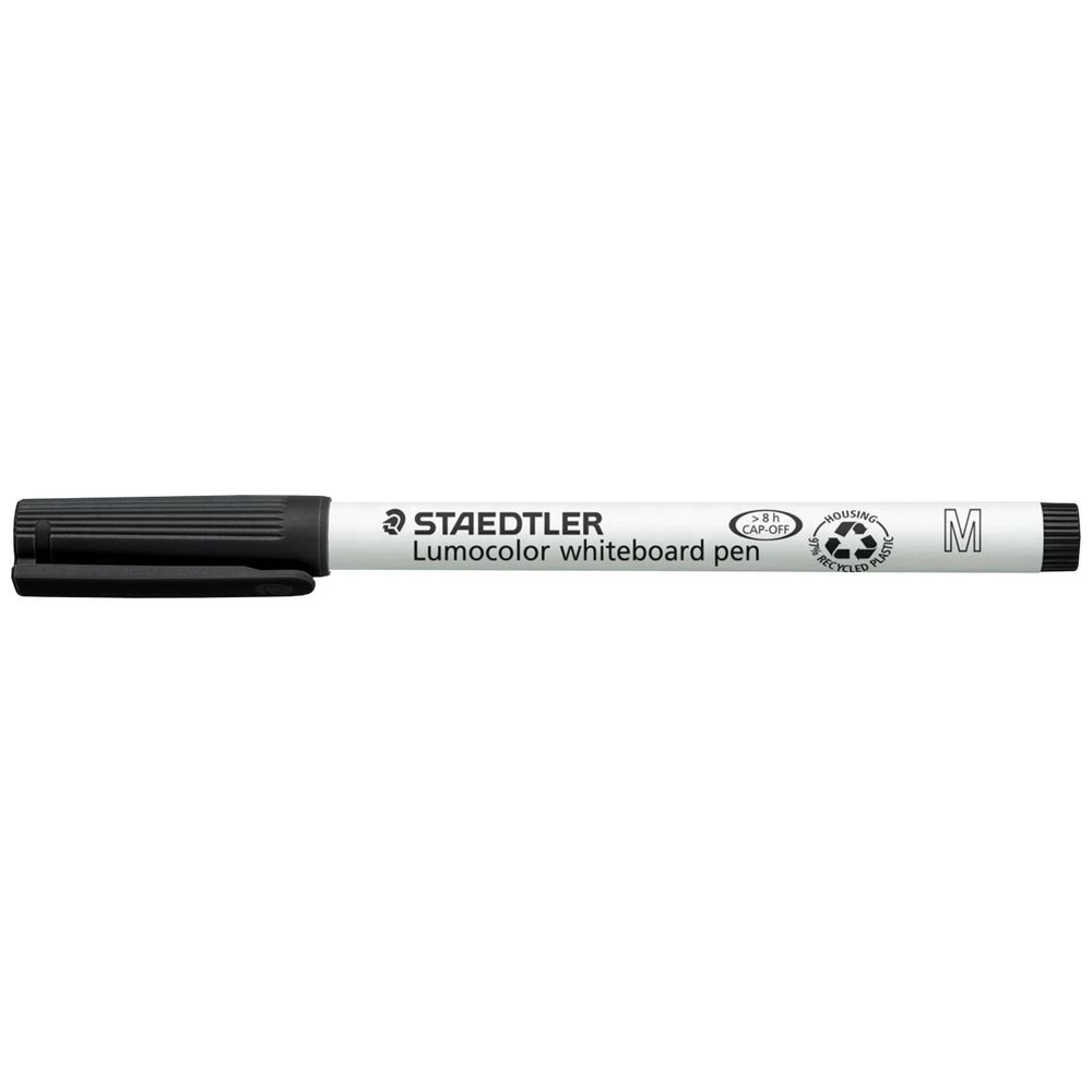 3 Staedtler Noris Lumocolor Whiteboard Marker Black 10 Pack, 3 of 6
