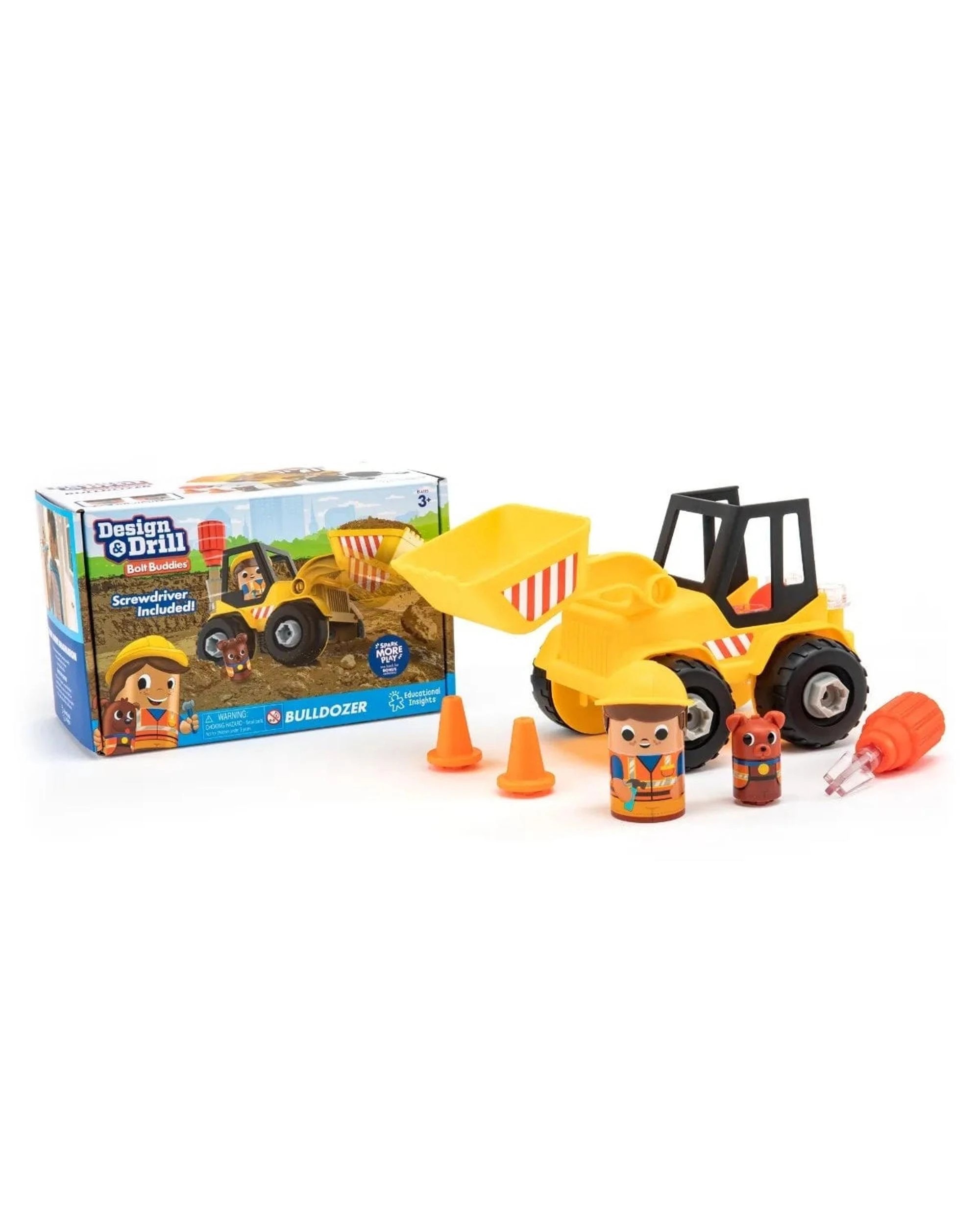 2 Educational Insights Design and Drill Bolt Buddies Bulldozer, 2 of 10