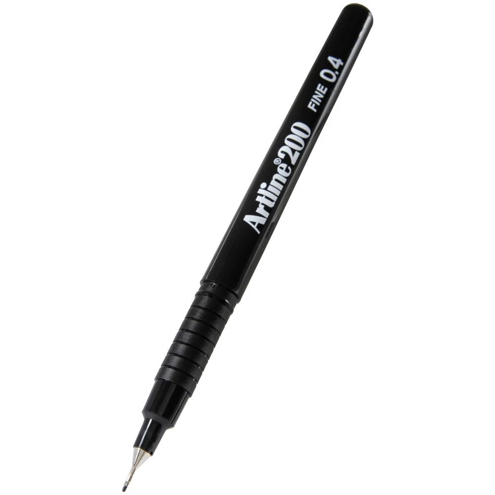 3 Artline 200 Fineliner 0.4mm Black, 3 of 7