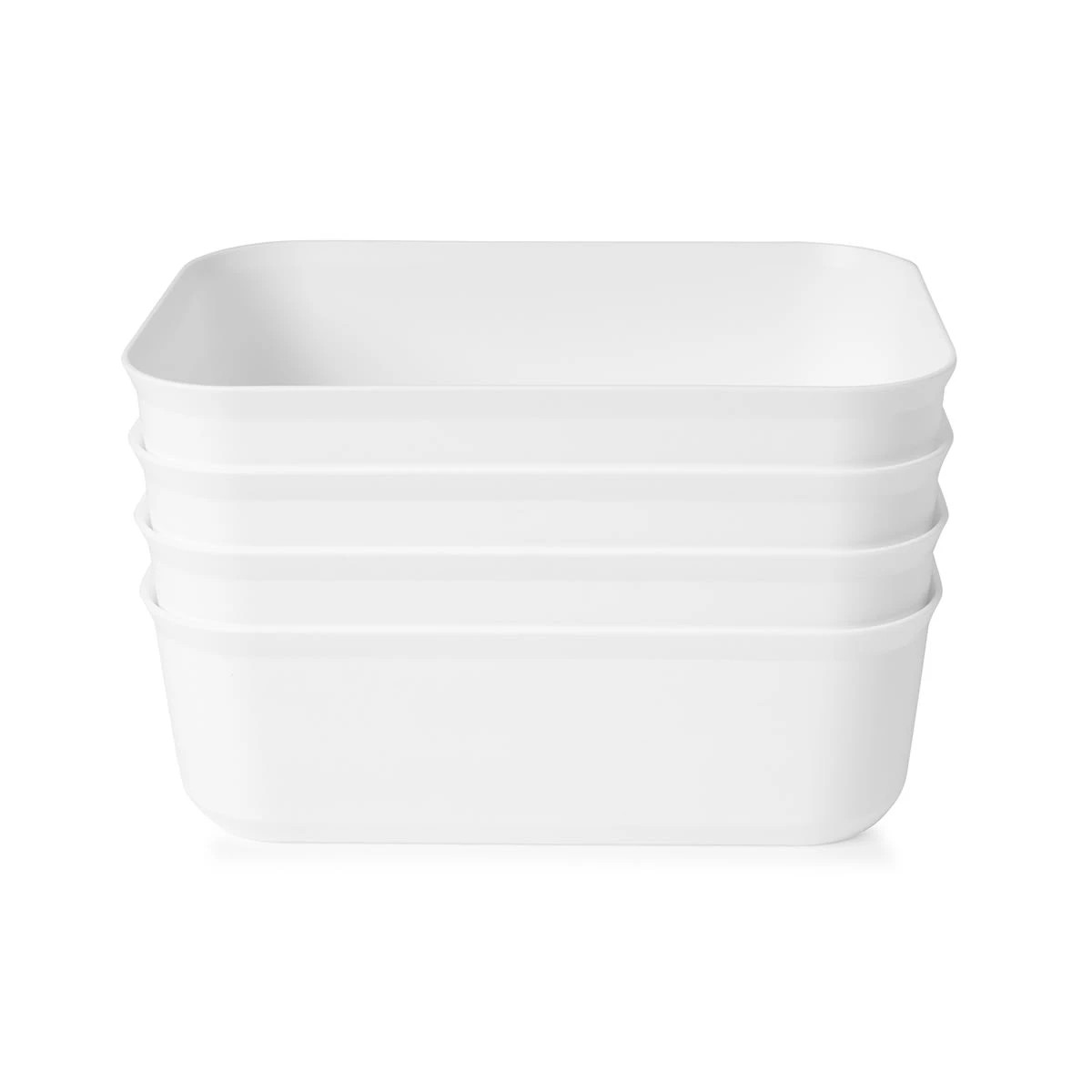 3 4 Pack 3L Utile Tub - Medium, White, 3 of 8