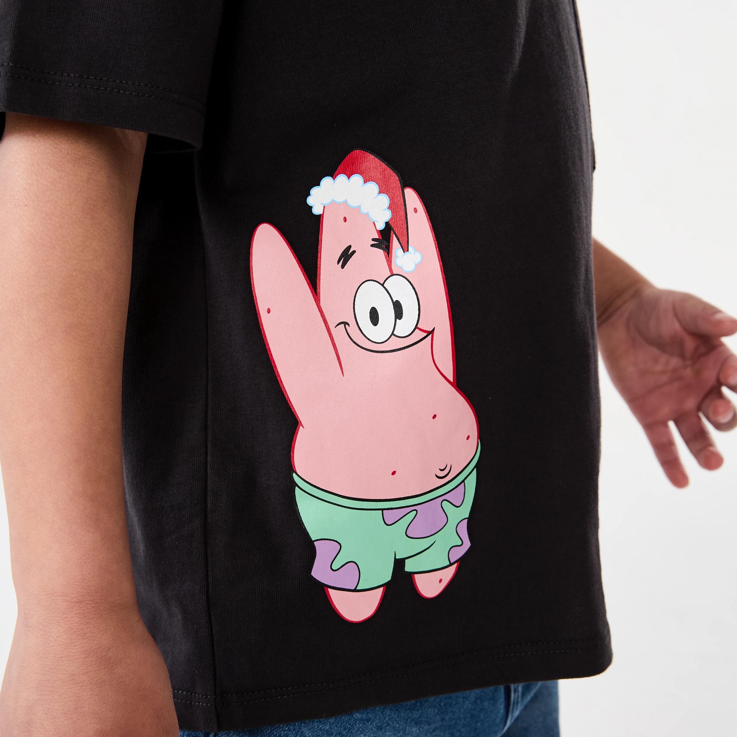 5 SpongeBob License Christmas Oversized T-shirt SPONGEBOB FAMILY XMAS KIDS FB PRINT, 5 of 8