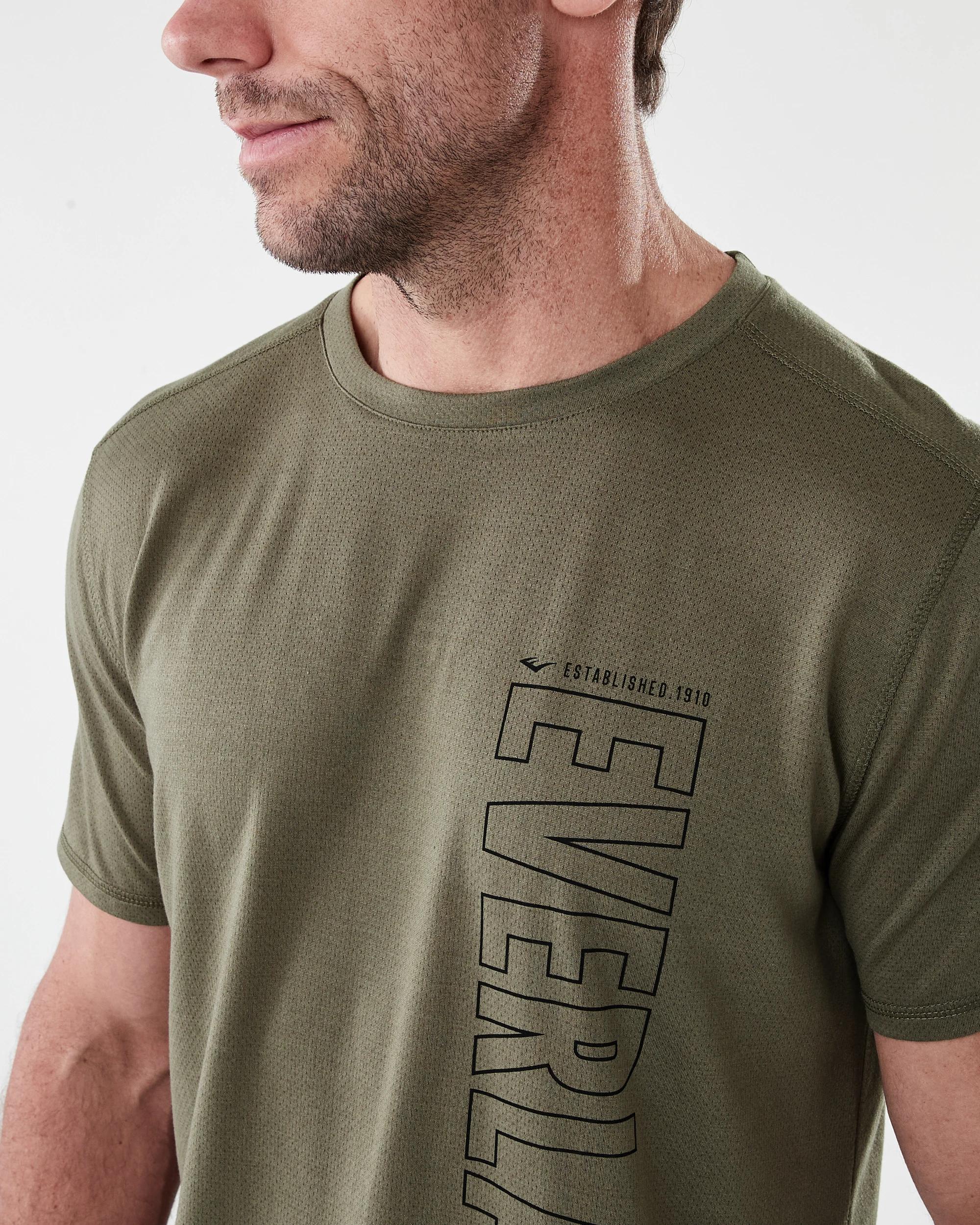 4 Everlast Mens Mesh T-shirt Olive, 4 of 6