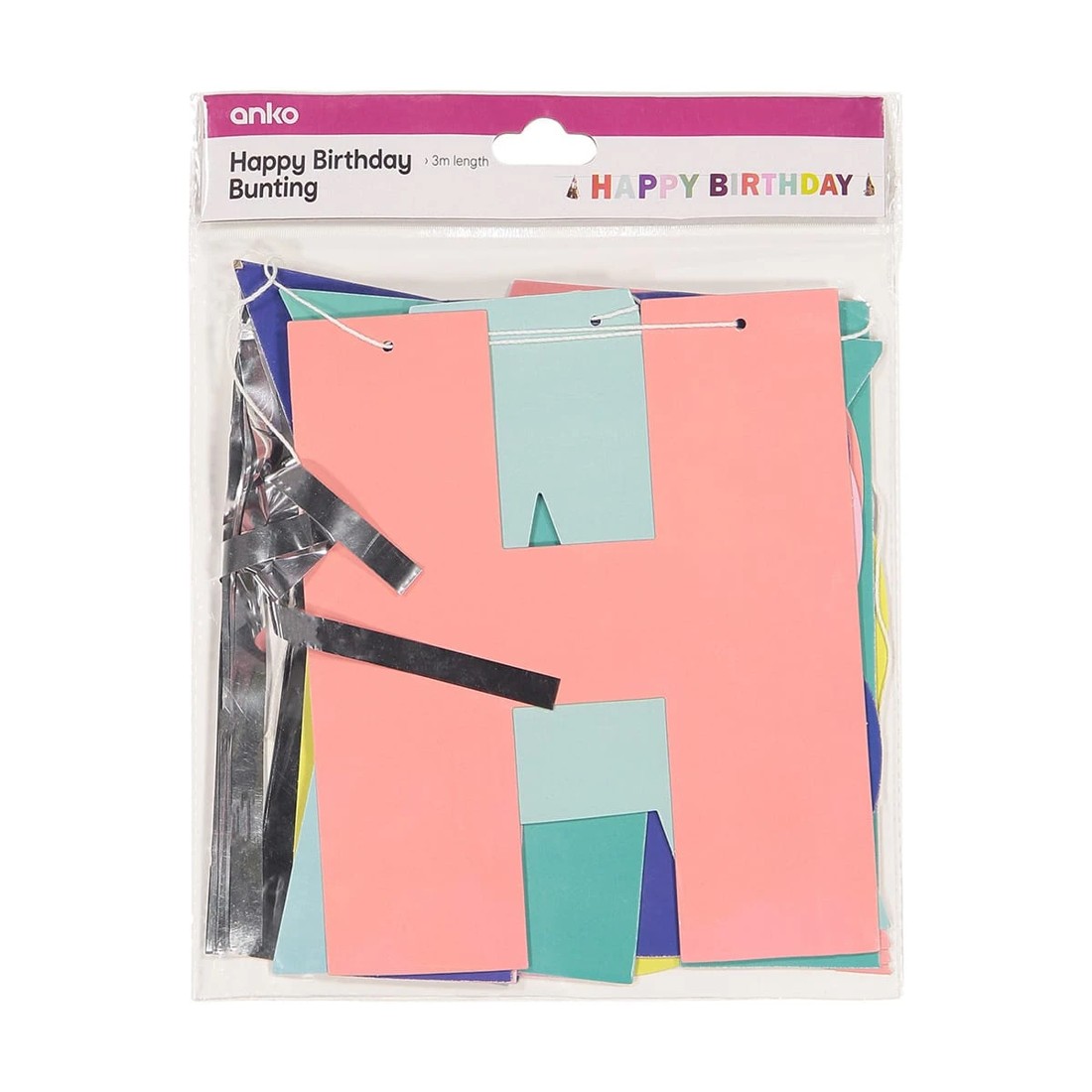 3 Happy Birthday Bunting, 3 of 3