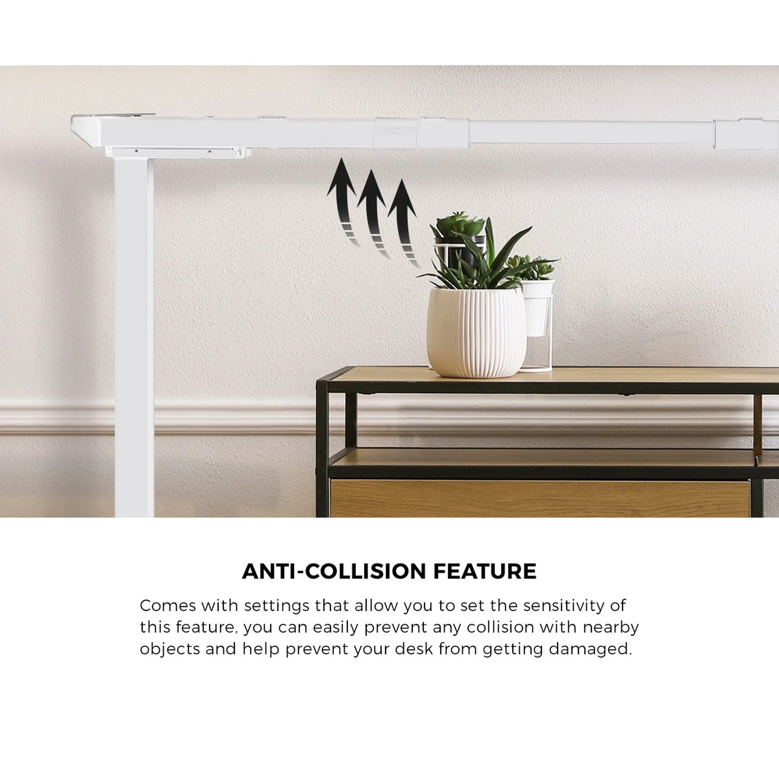 3 Oikiture 160cm Electric Standing Desk W/ Drawer Motorised Adjustable
 - Multi, 3 of 4