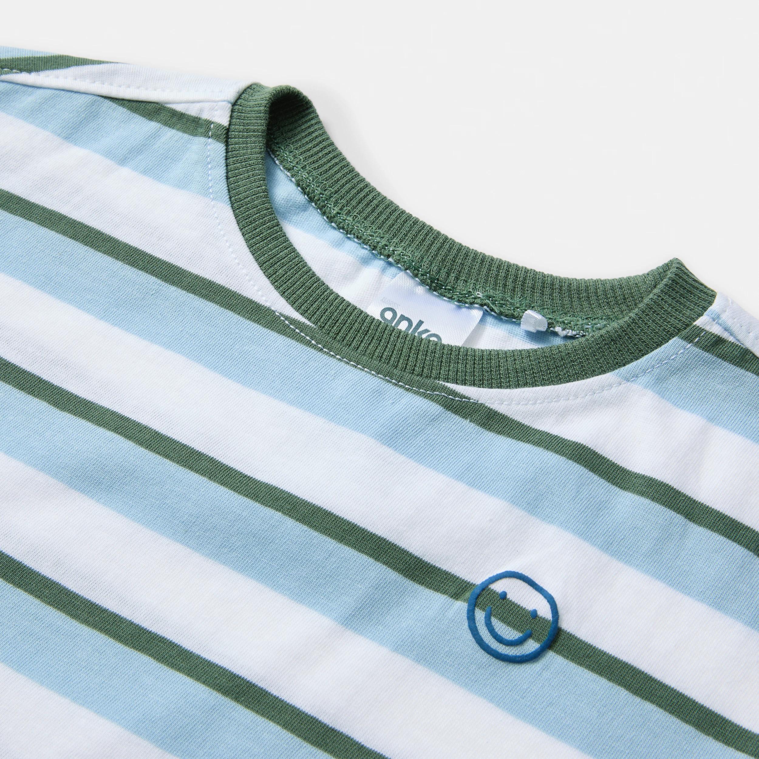 8 3 Pack Short Sleeve T-shirt BLUE STRIPES, 8 of 8