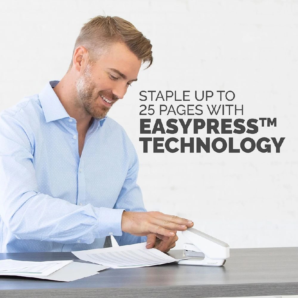 7 Fellowes LX840 EasyPress Stapler Half Strip White, 7 of 8