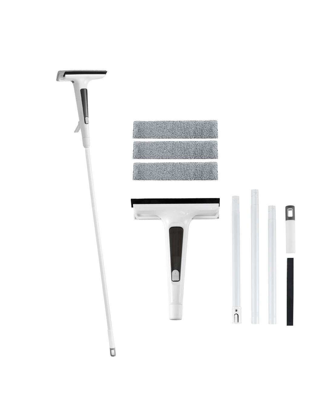 Giantz Window Cleaner Mirror Car, Spray Scrub Squeegee 136cm Extendable ...