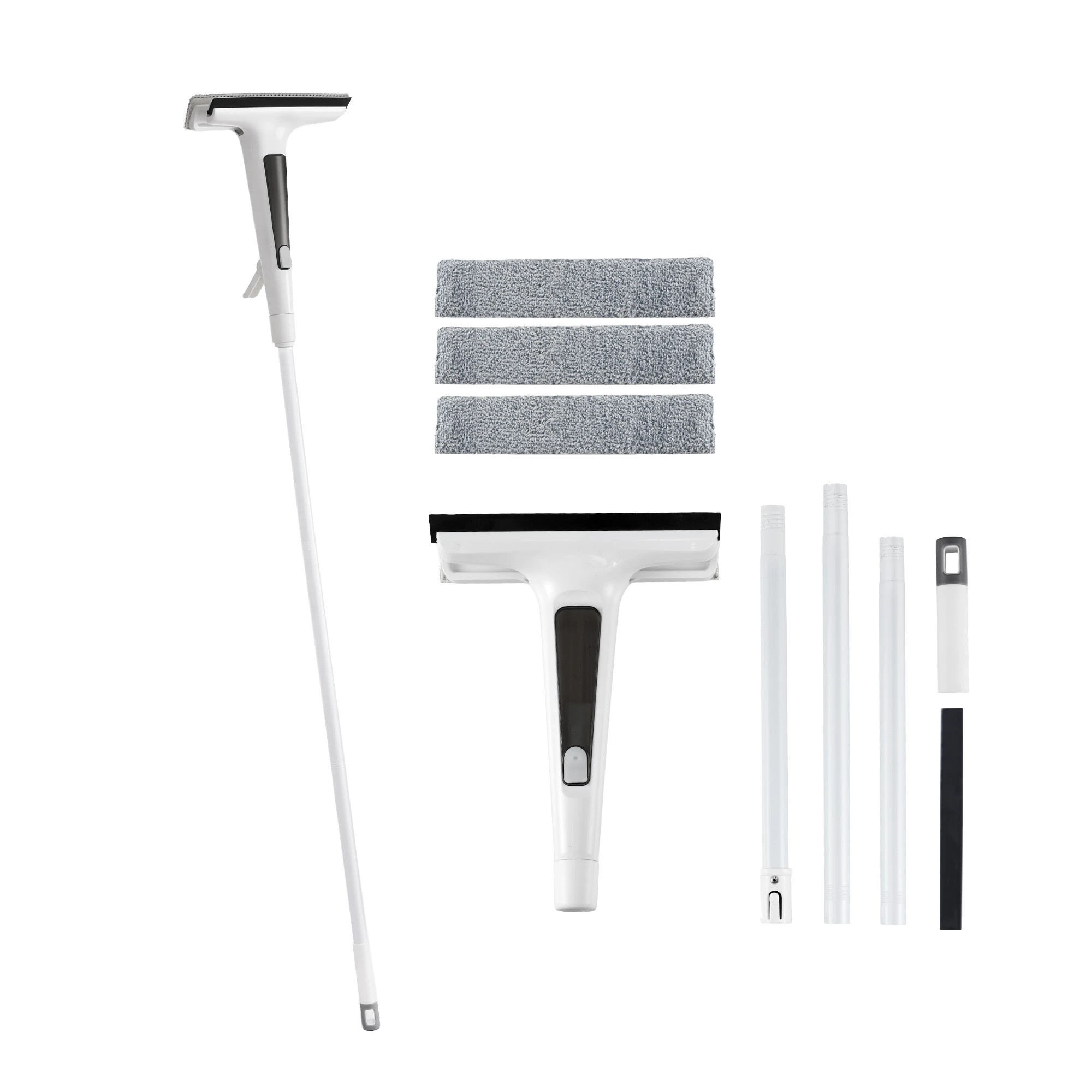 Giantz Window Cleaner Mirror Car, Spray Scrub Squeegee 136cm Extendable ...