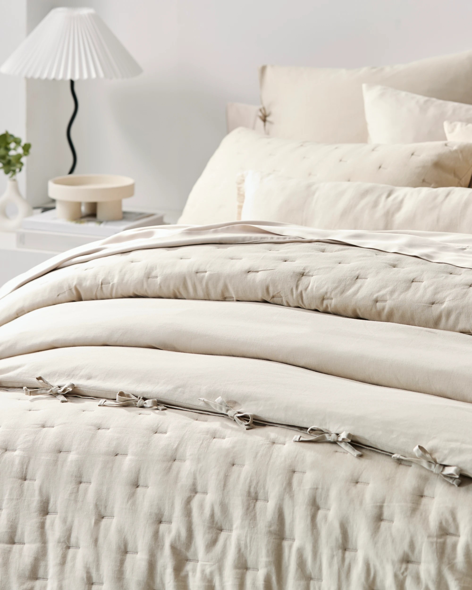 2 Target Laynie Linen/Cotton Coverlet Set - Double Bed - Natural, 2 of 10