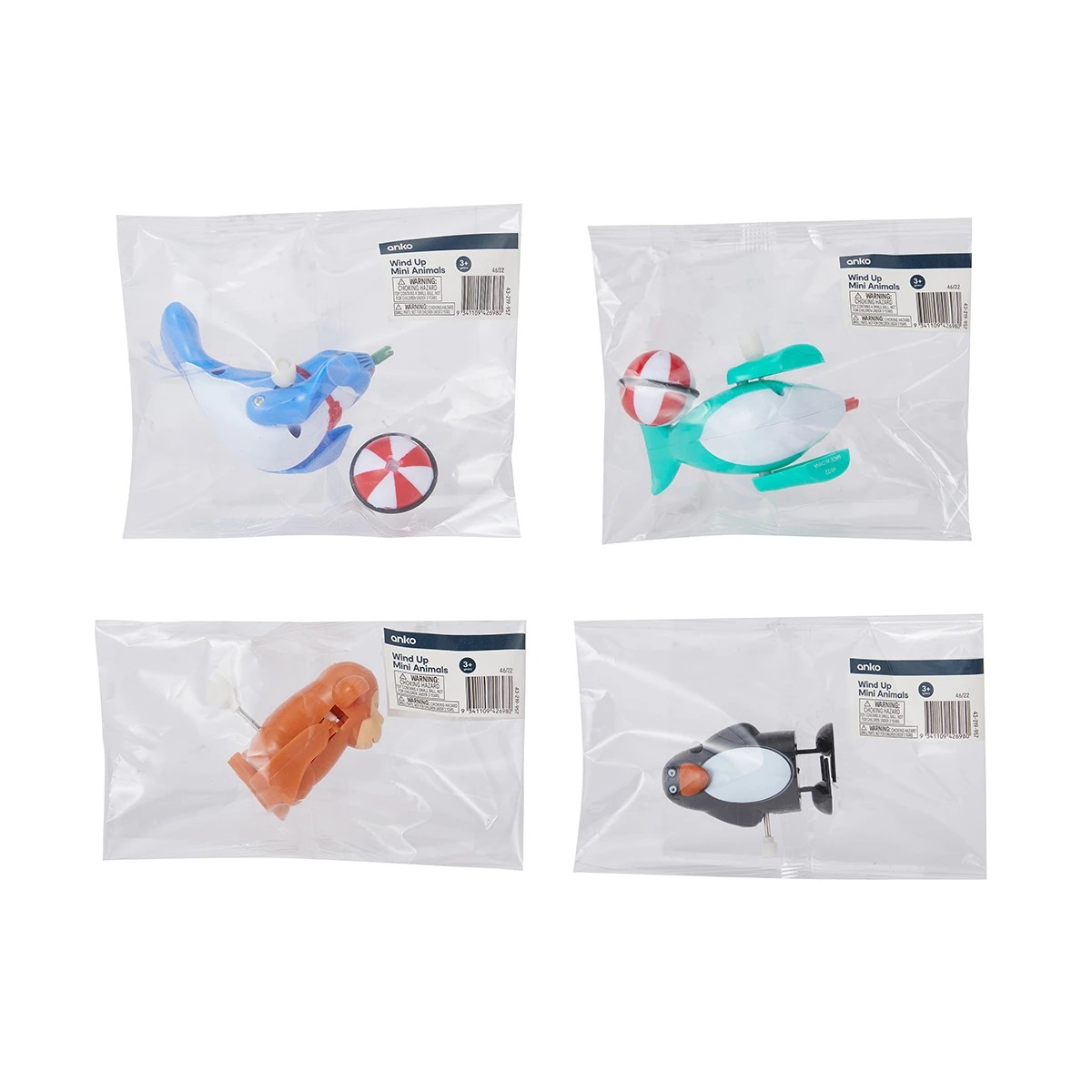 8 Wind Up Mini Animals - Assorted, 8 of 8