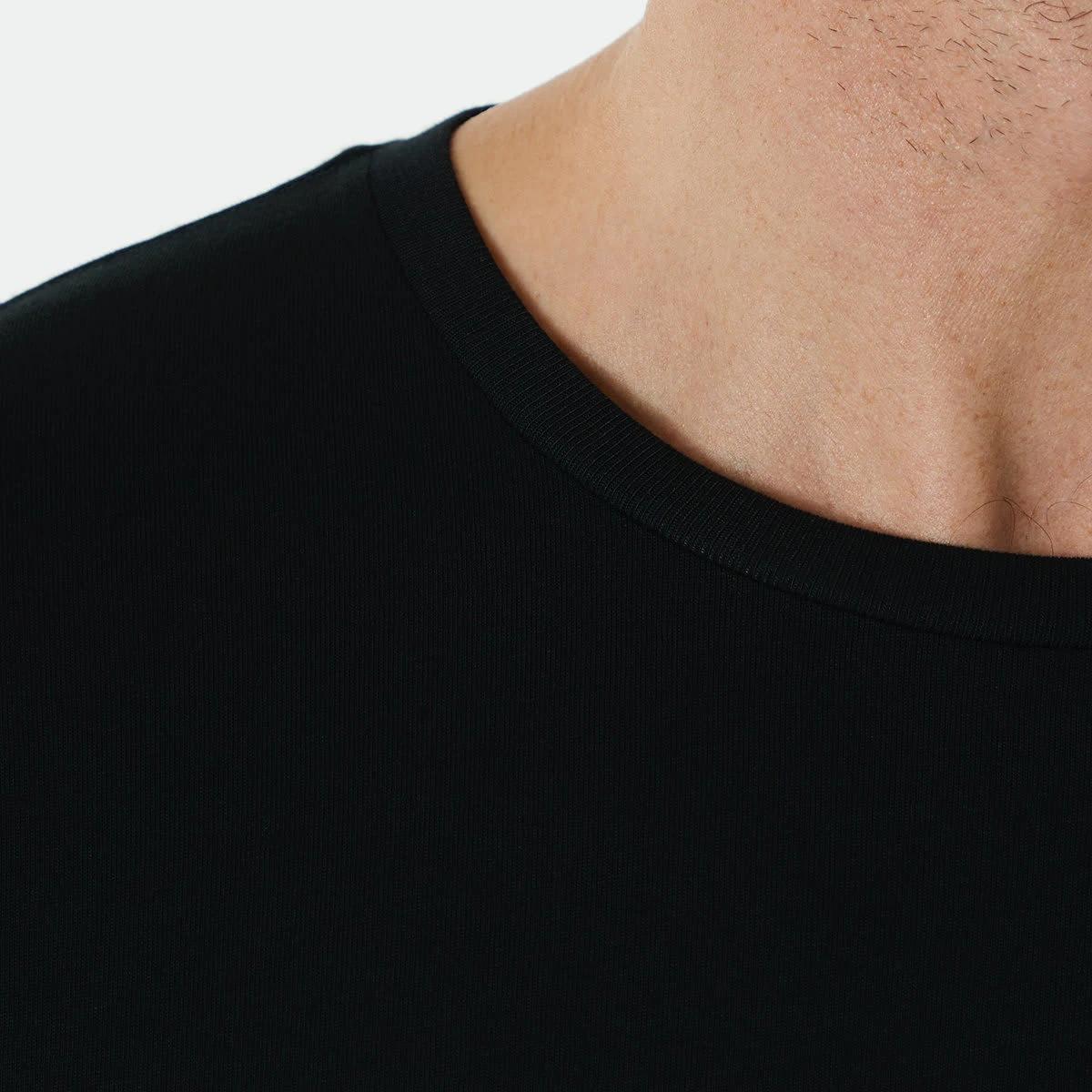 5 Short Sleeve Modal Blend Sleep Top Black, 5 of 5