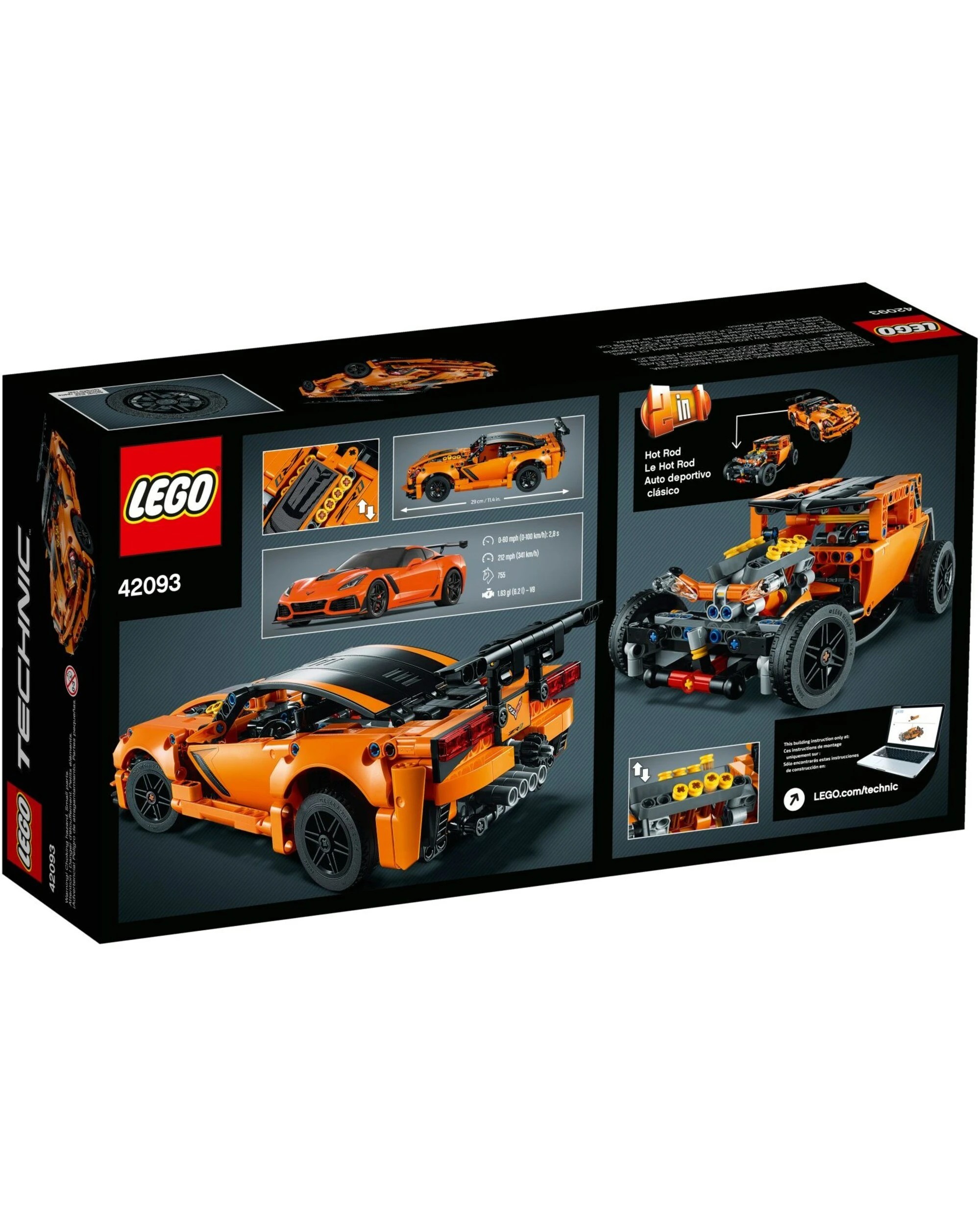 3 LEGO 42093 Technic Chevrolet Corvette ZR2, 3 of 3