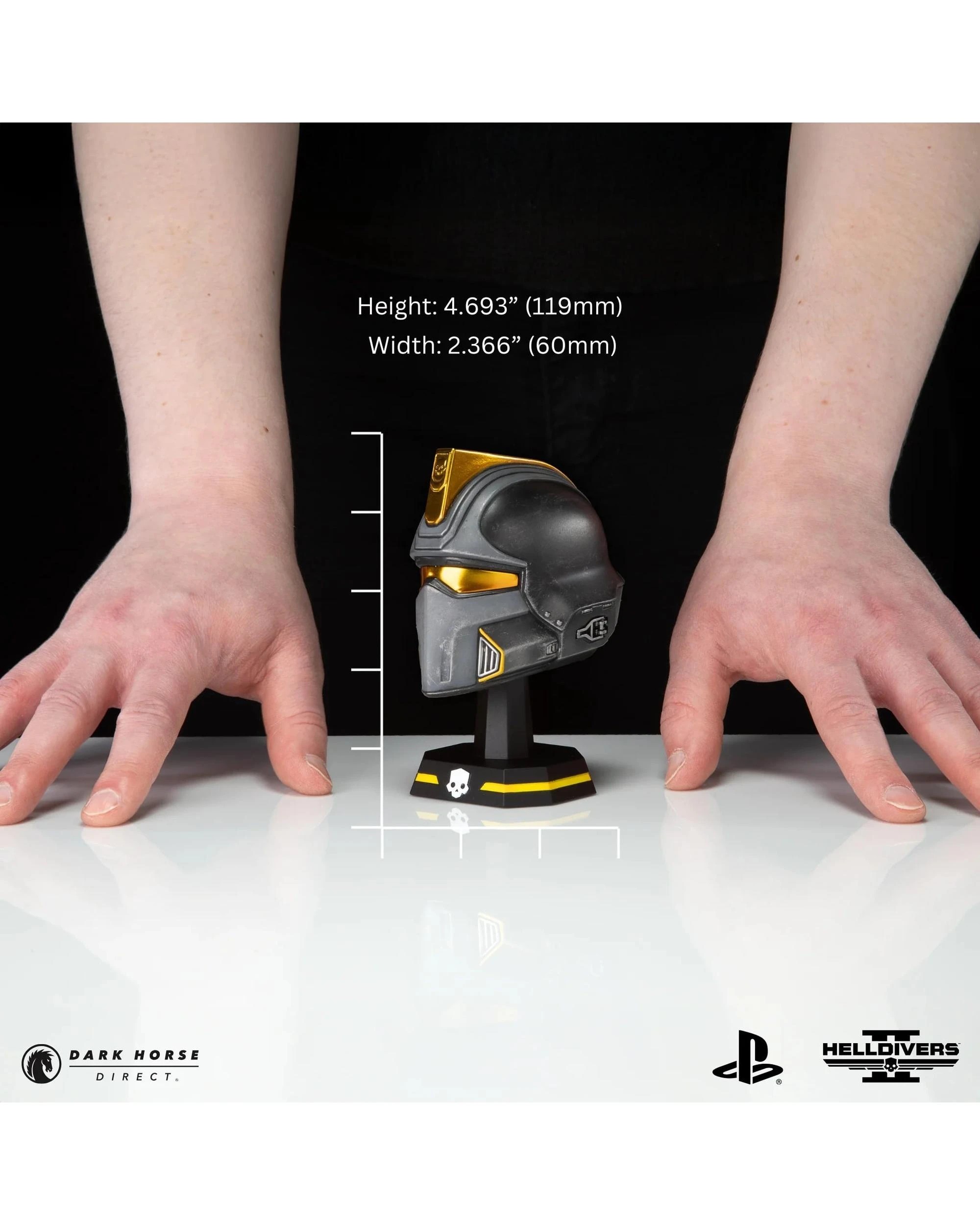 3 Helldivers 2 Hero of the Federation Helmet 1:4 Scale Replica, 3 of 10