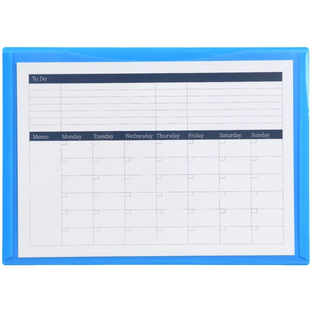 4 J.Burrows A4 Document Wallet Magnetic Closure Blue, 4 of 4