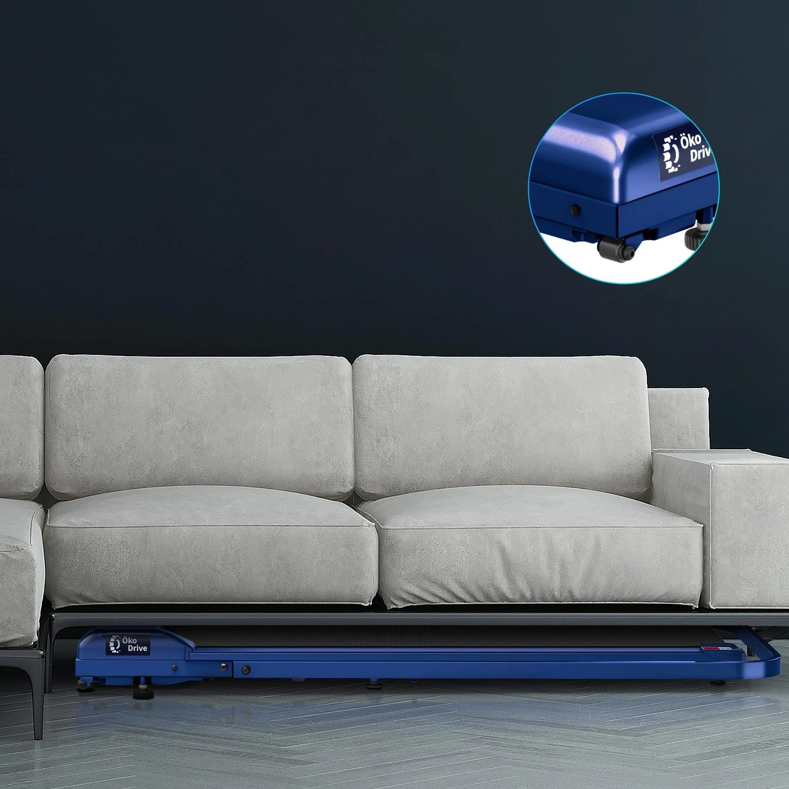 8 Black Lord Treadmill Electric Walking Pad Home Office Gym Fitness Foldable - Blue, 8 of 9