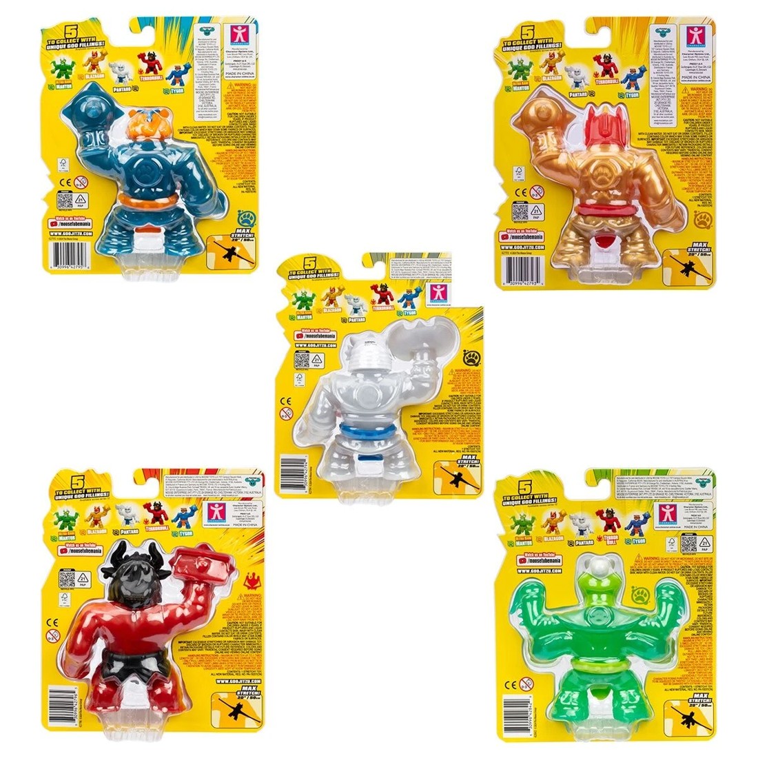 10 Heroes of Goo Jit Zu Smash Strikers: 5 to Collect With Unique Goo Fillings - Assorted, 10 of 10