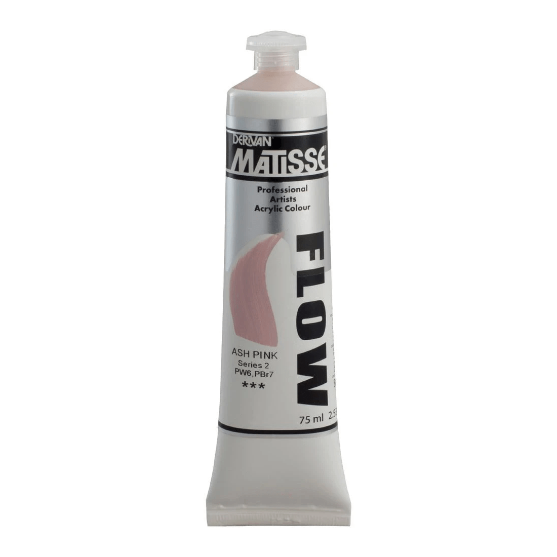 1 Derivan Matisse Flow Paint 75mL Ash Pink S2, 1 of 2