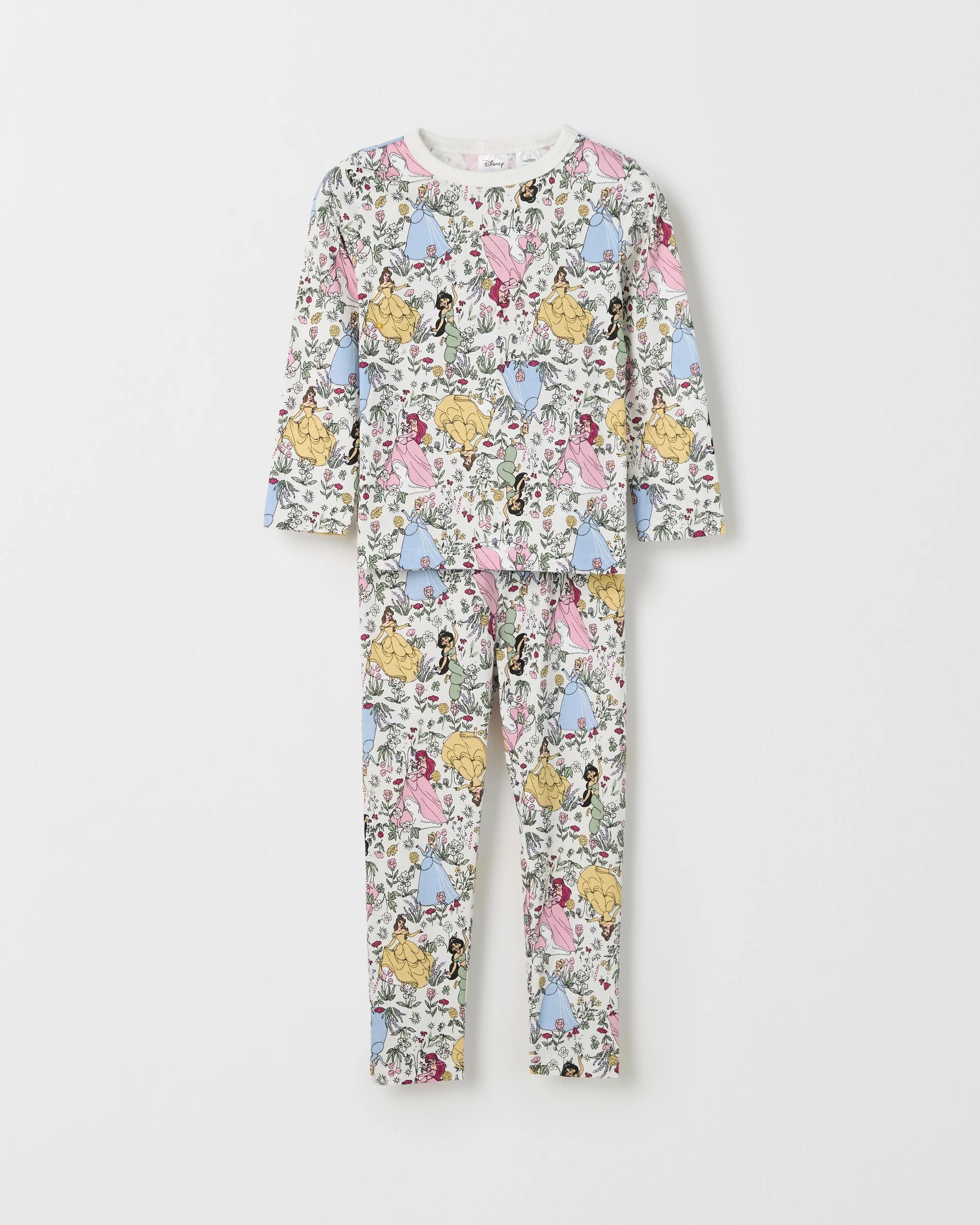 5 Disney Princess Australian Cotton Younger Girls Pyjama Set PRINCESSES, 5 of 8