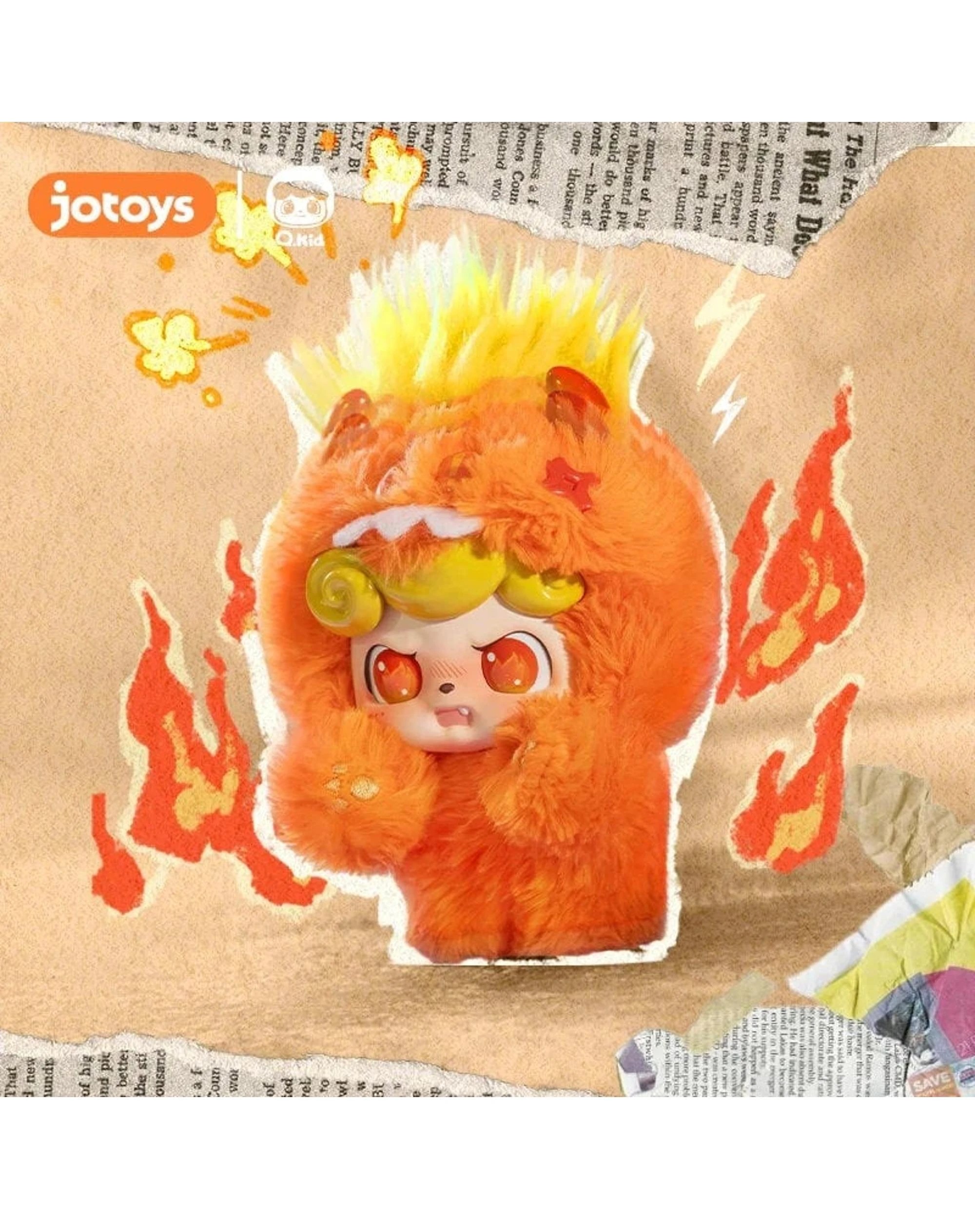 4 Jotoys Q.KID Emotional Hairy Monsters Plush Blind Box, 4 of 10