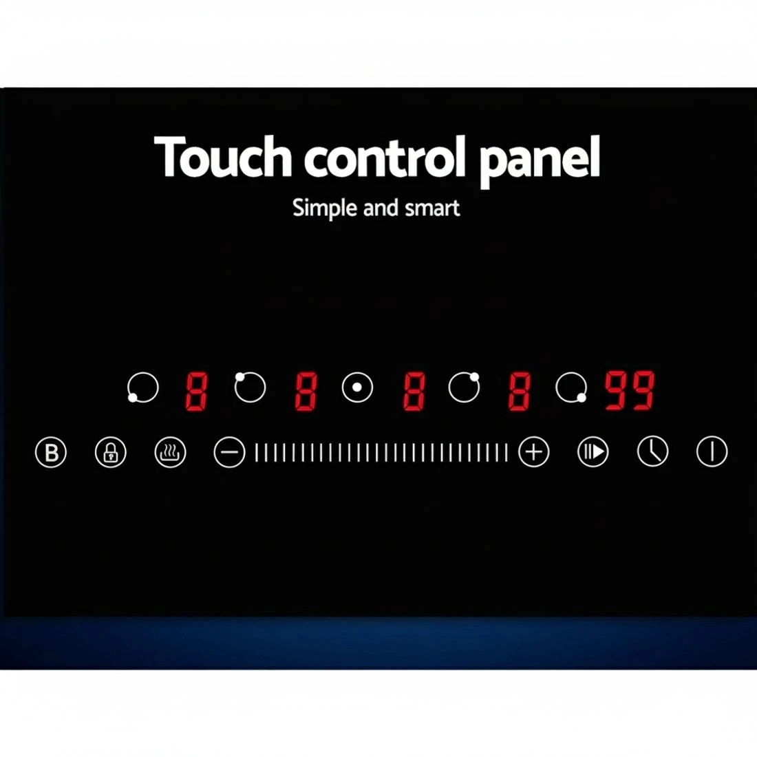 5 Devanti Induction Cooktop 90cm Electric Cooker - Black, 5 of 6