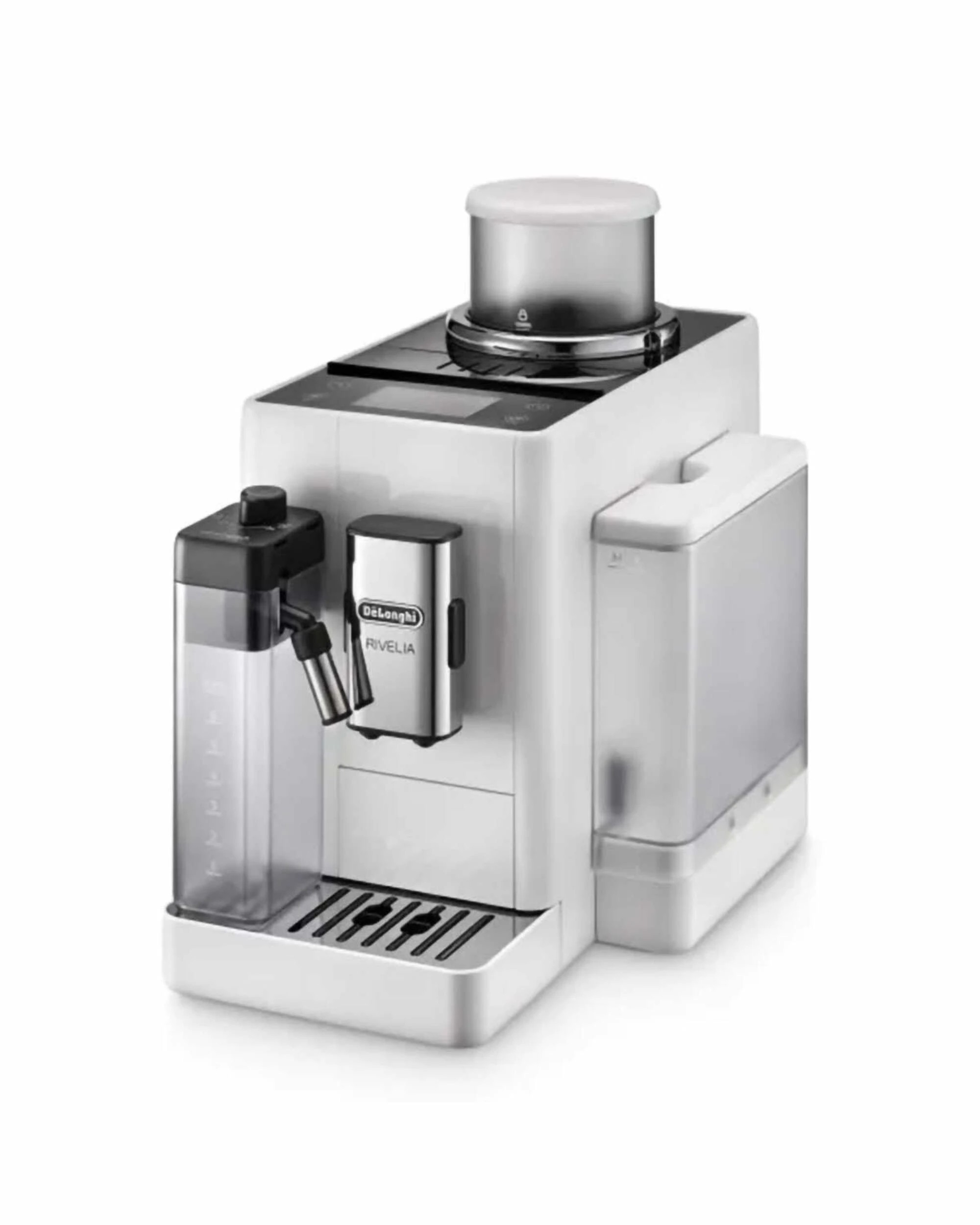 1 DeLonghi Rivelia Fully Automatic Coffee Machine - White - WHITE, 1 of 5