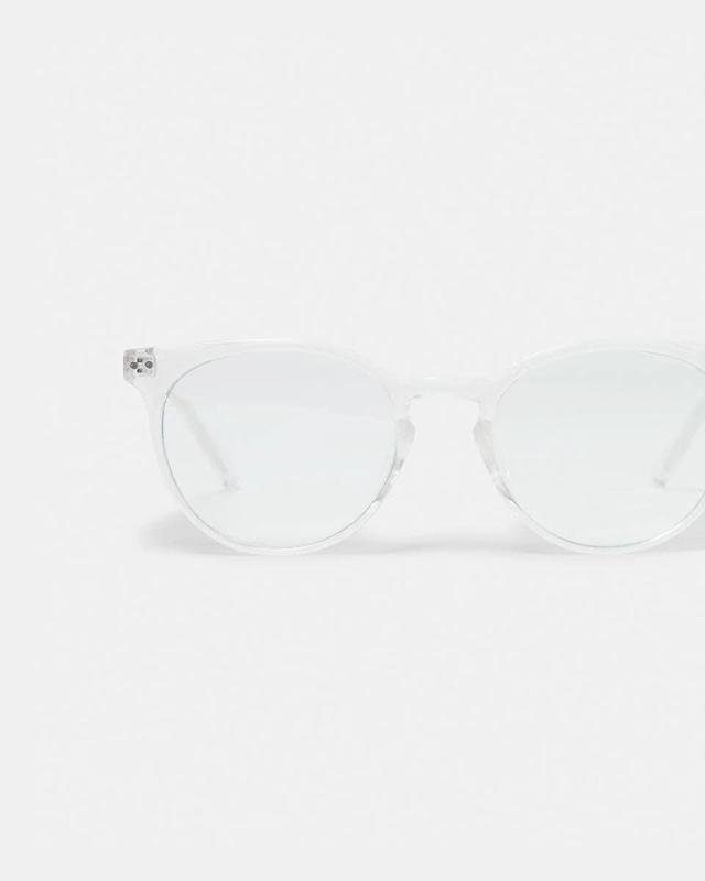 Round Blue Light Gla