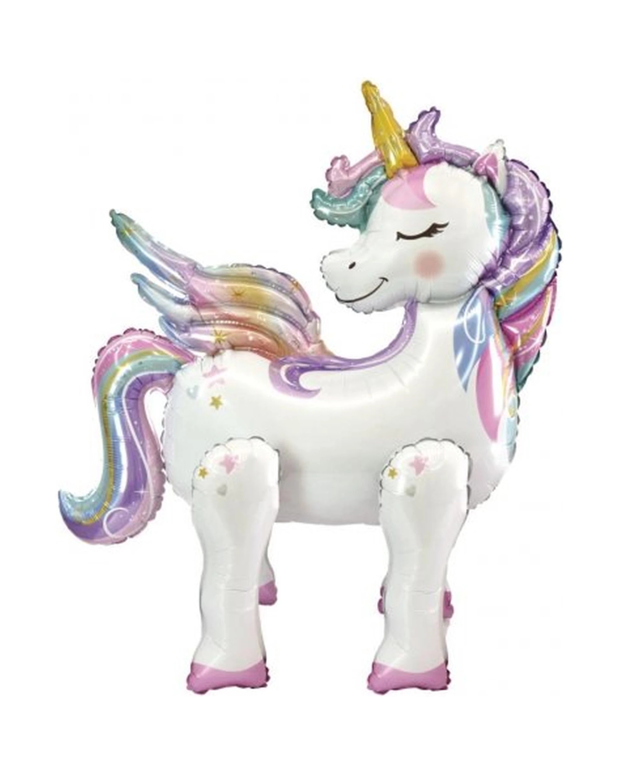 1 Alpen Standing Airz Unicorn Air Fill Foil Balloon 66cm, 1 of 1