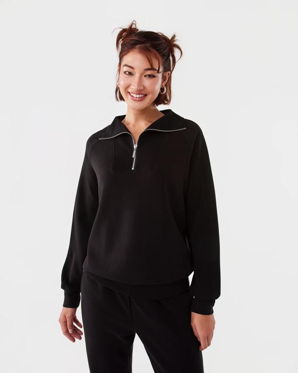 Active Womens Soft Modal Quarter Zip Jumper