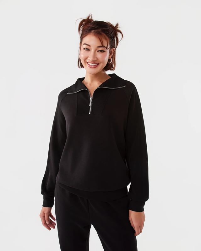 Active Womens Soft Modal Quarter Zip Ju