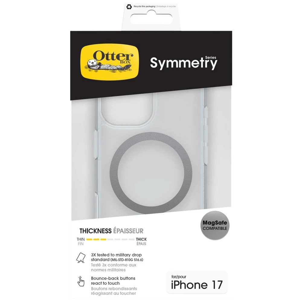 5 OtterBox Symmetry MagSafe Case iPhone 17 Clear, 5 of 5