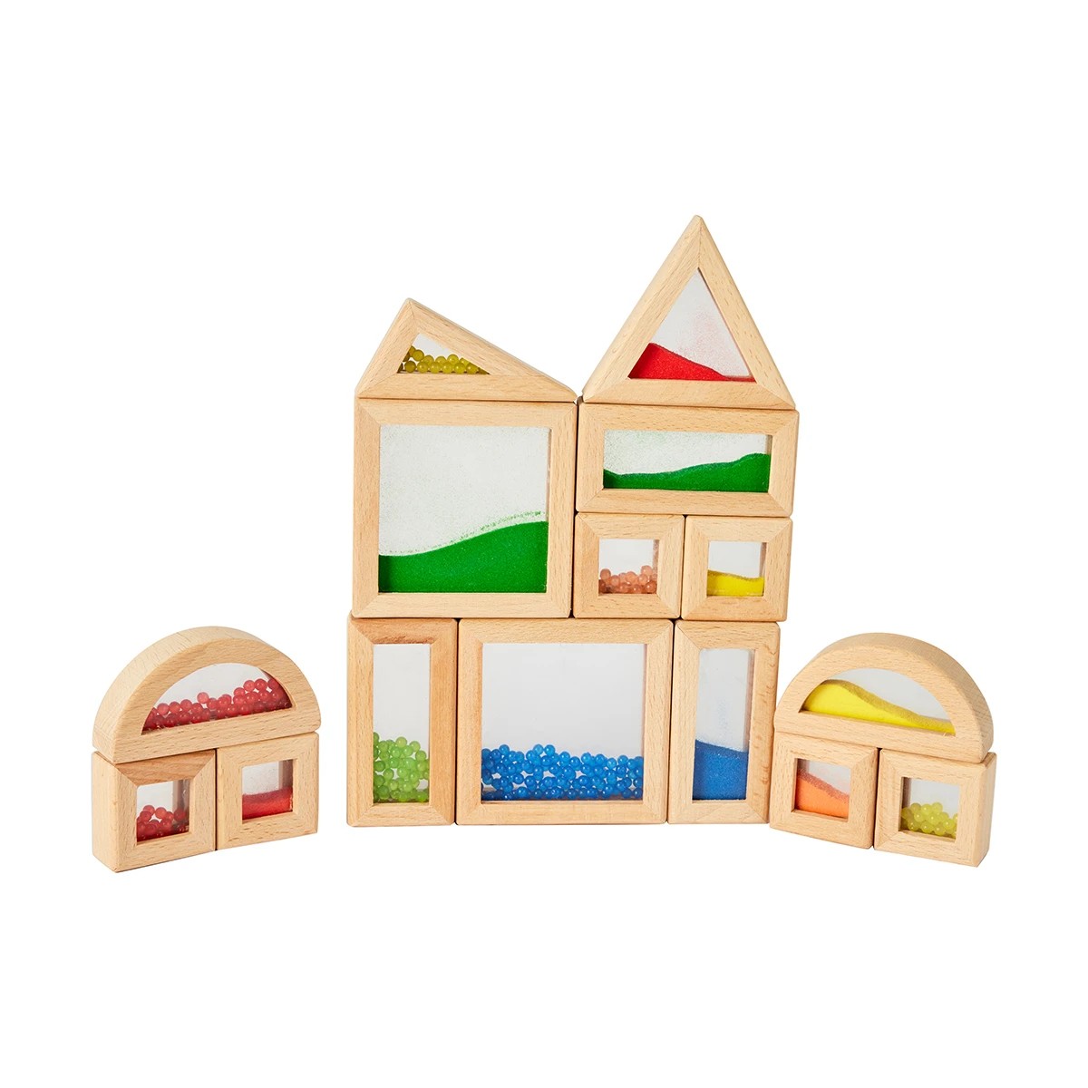1 15 Piece Sensory Sand and Bead Colour Blocks Set, 1 of 10