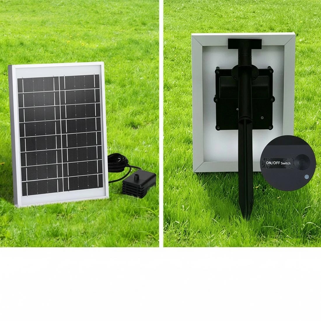 8 Gardeon Solar Fountain Water Feature Outdoor Fountain Indoor 4 Tier Bowl Cascading - Grey, 8 of 8